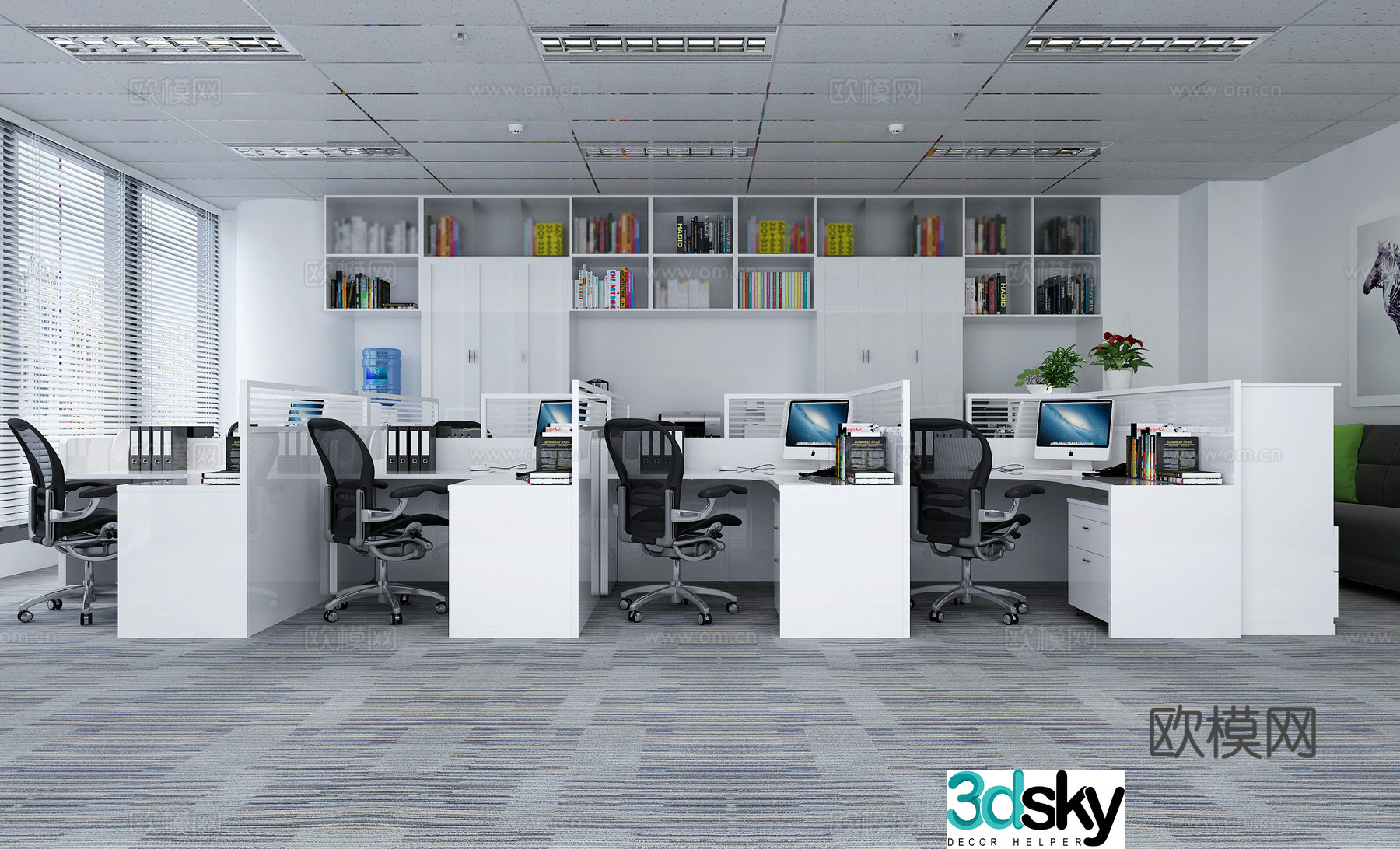 Modern office 3d model