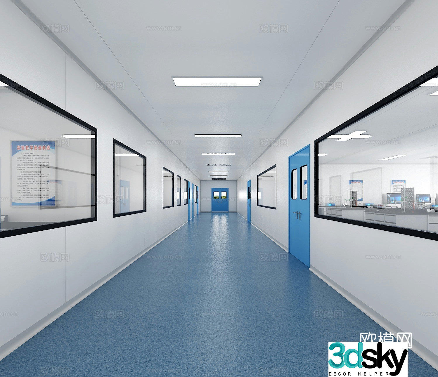 Modern laboratory 3d model