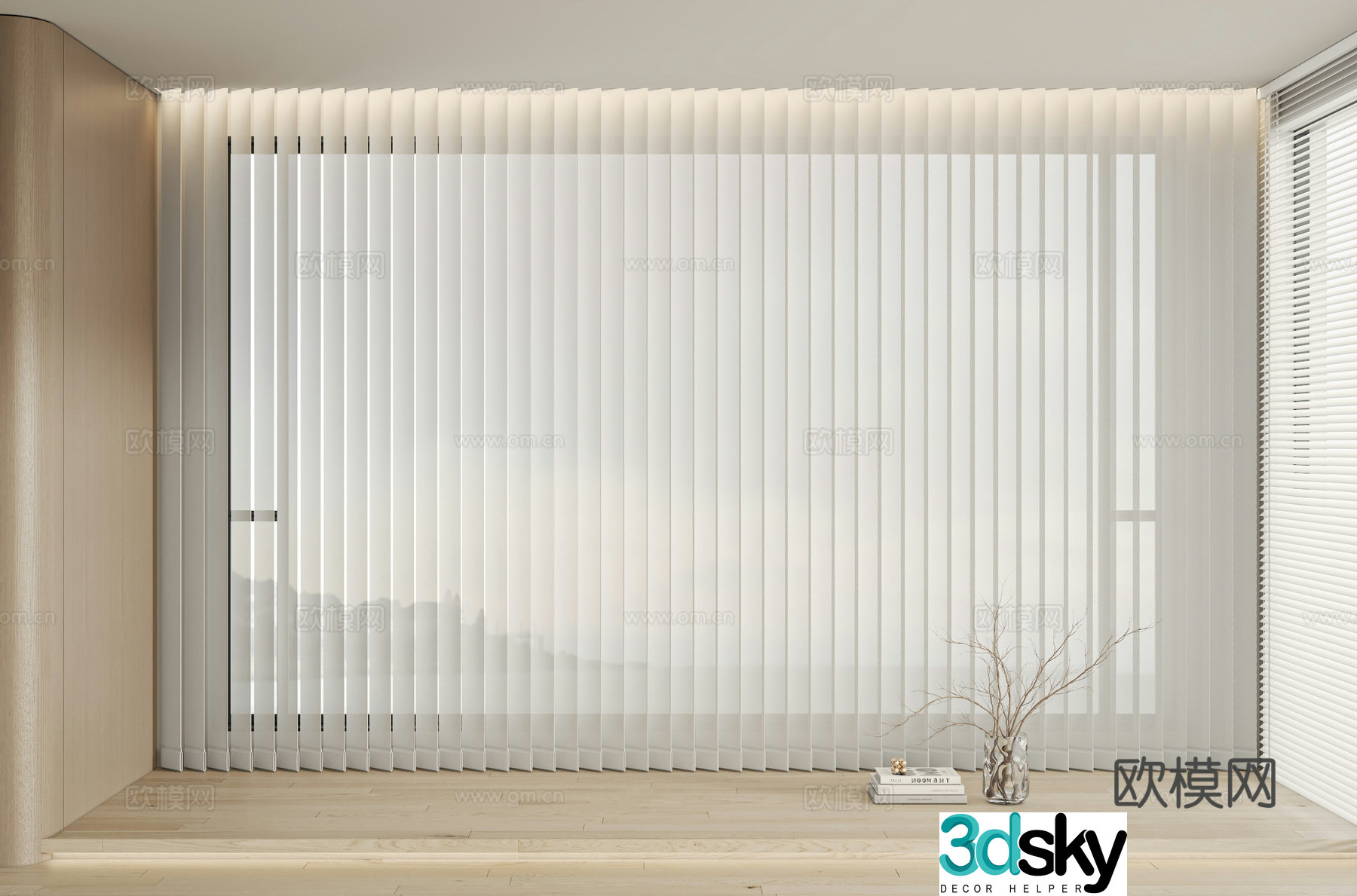 Modern Venetian Blinds Fantasy Blinds 3d model