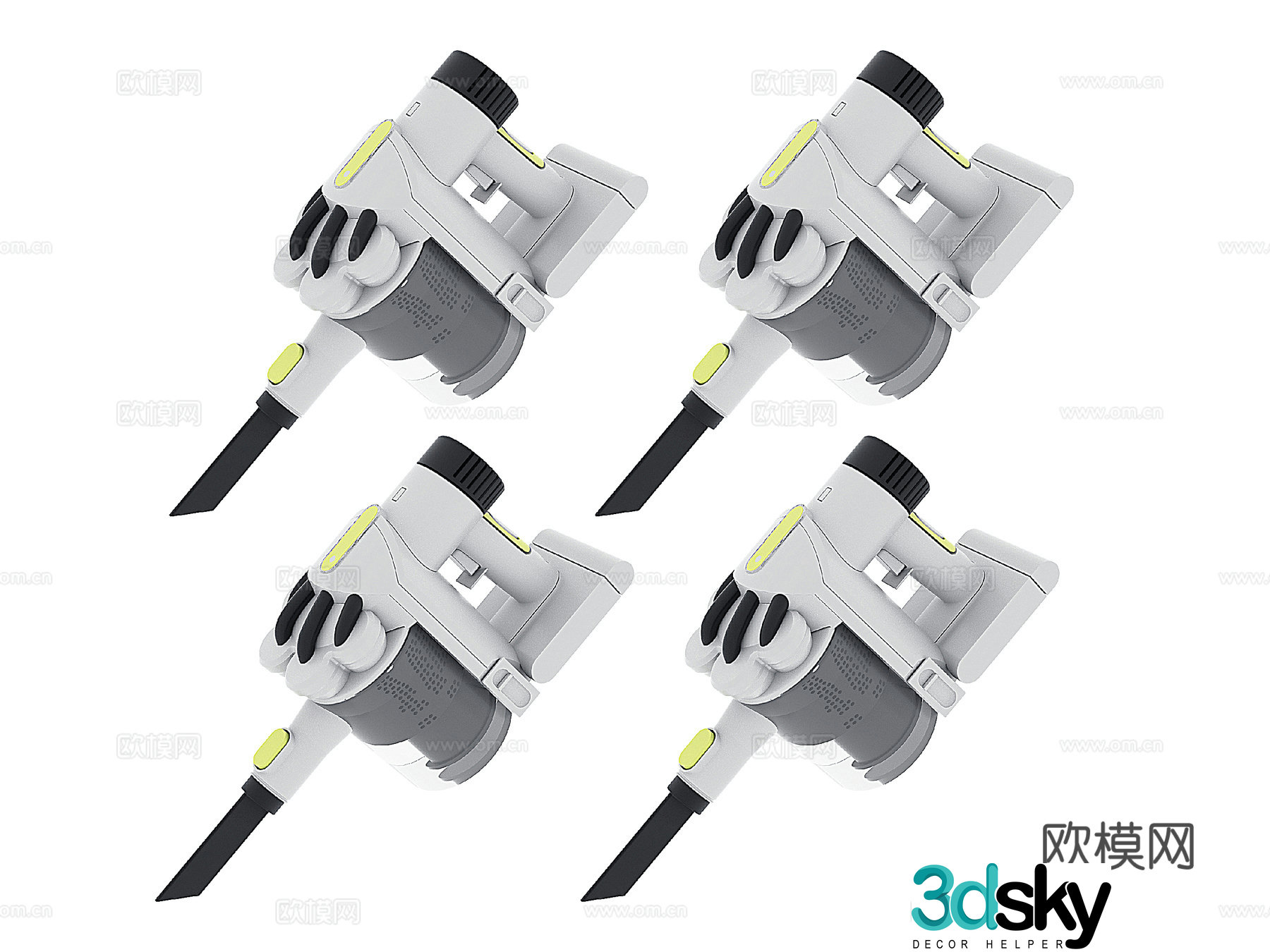 Household appliances vacuum cleaner 3d model
