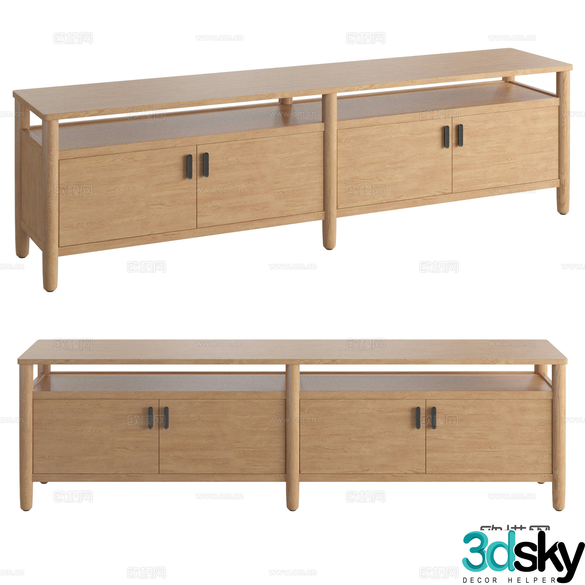 Hargrove Nordic Entrance Cabinet Side Cabinet 3D Model