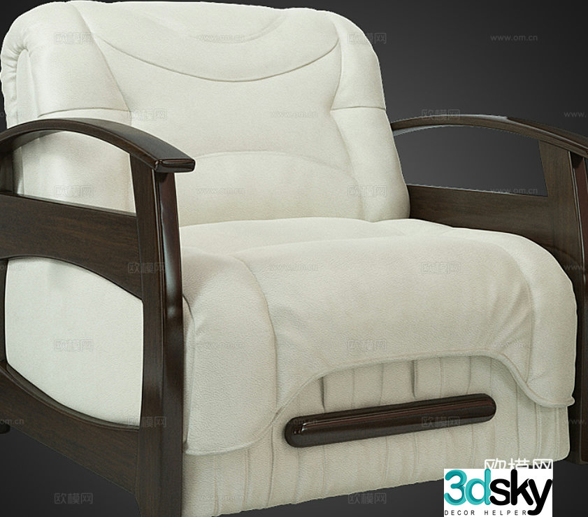 Parlament single sofa 3d model