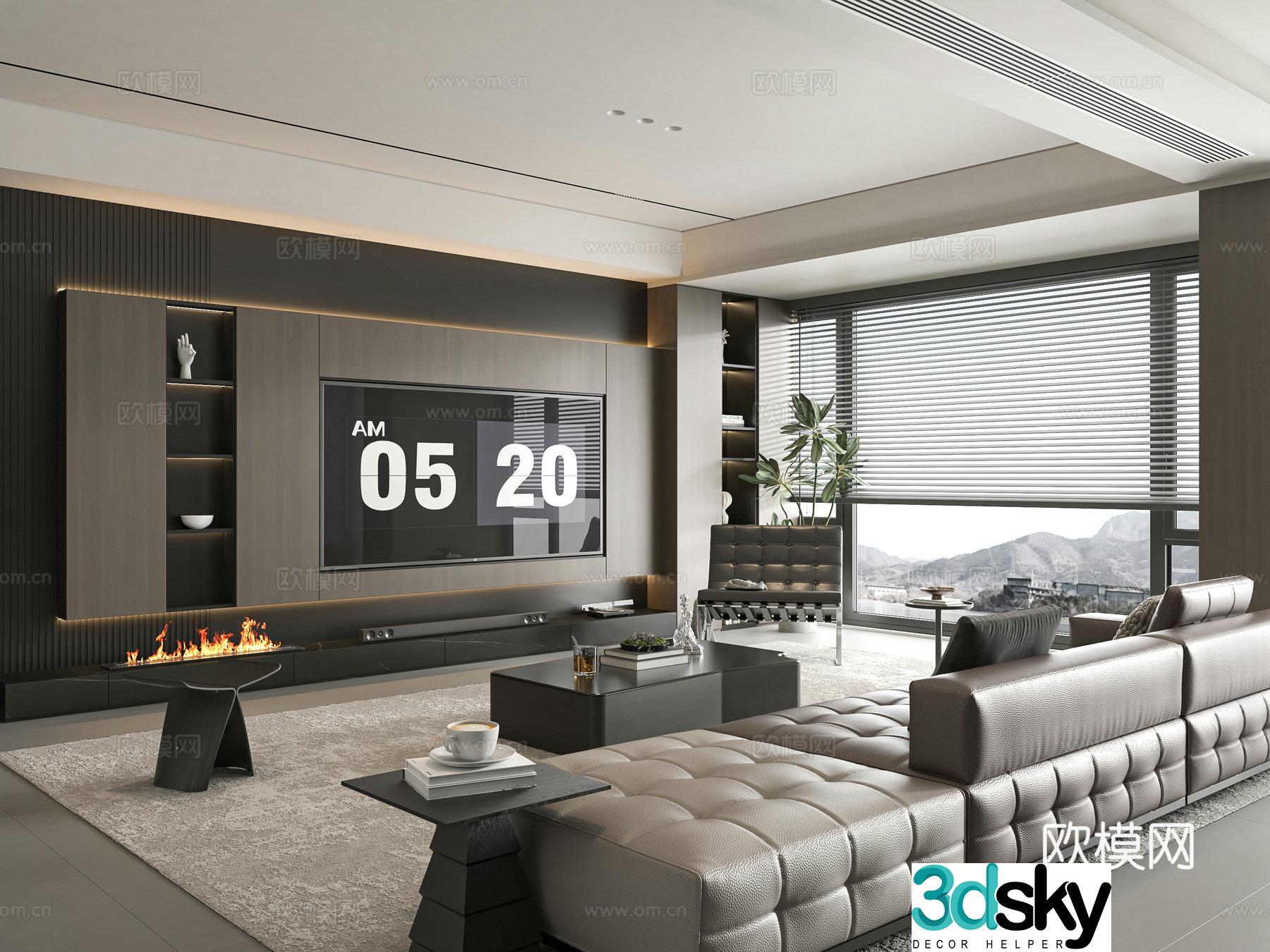 Italian living room 3d model