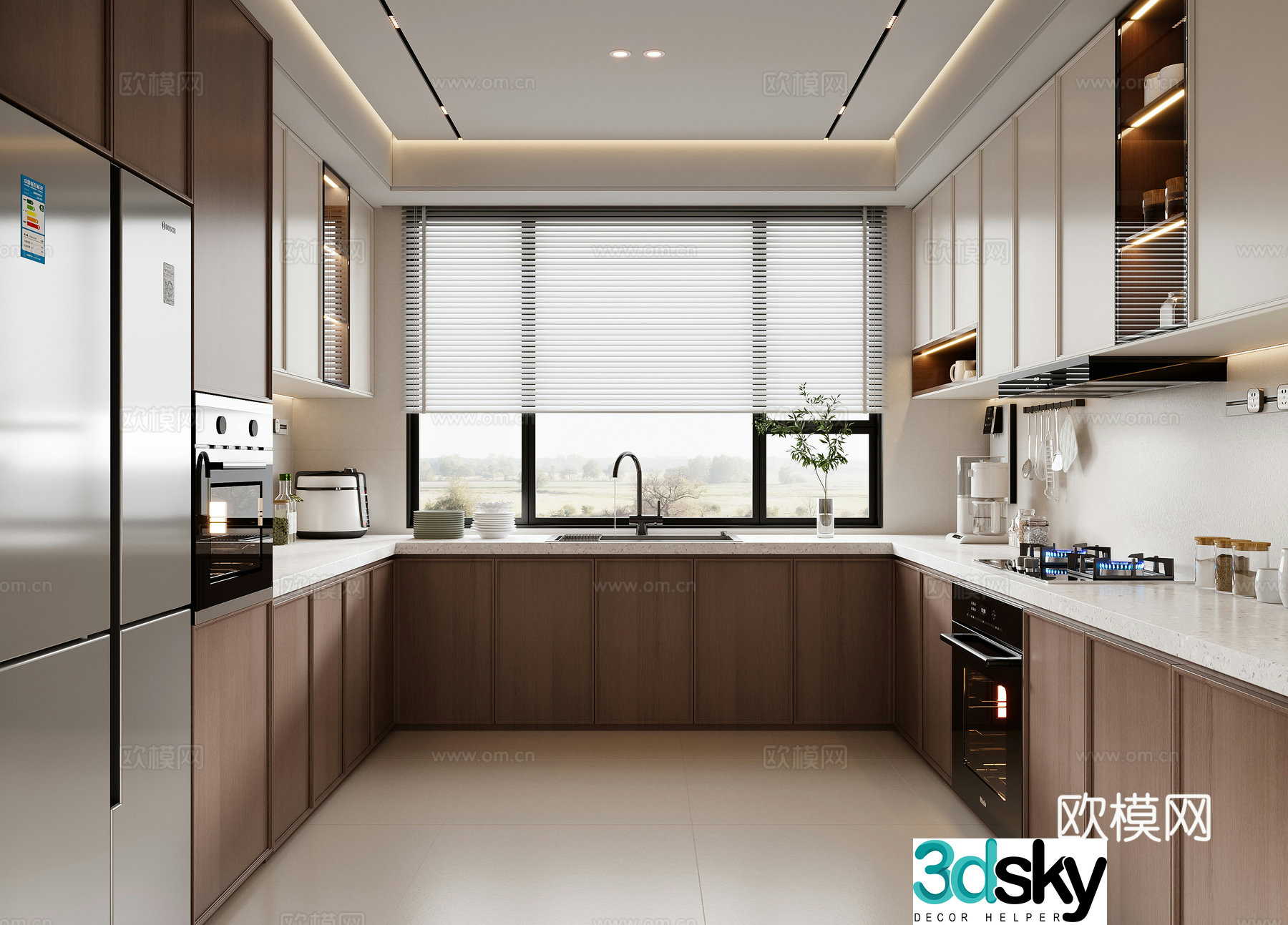 Medieval style kitchen 3d model