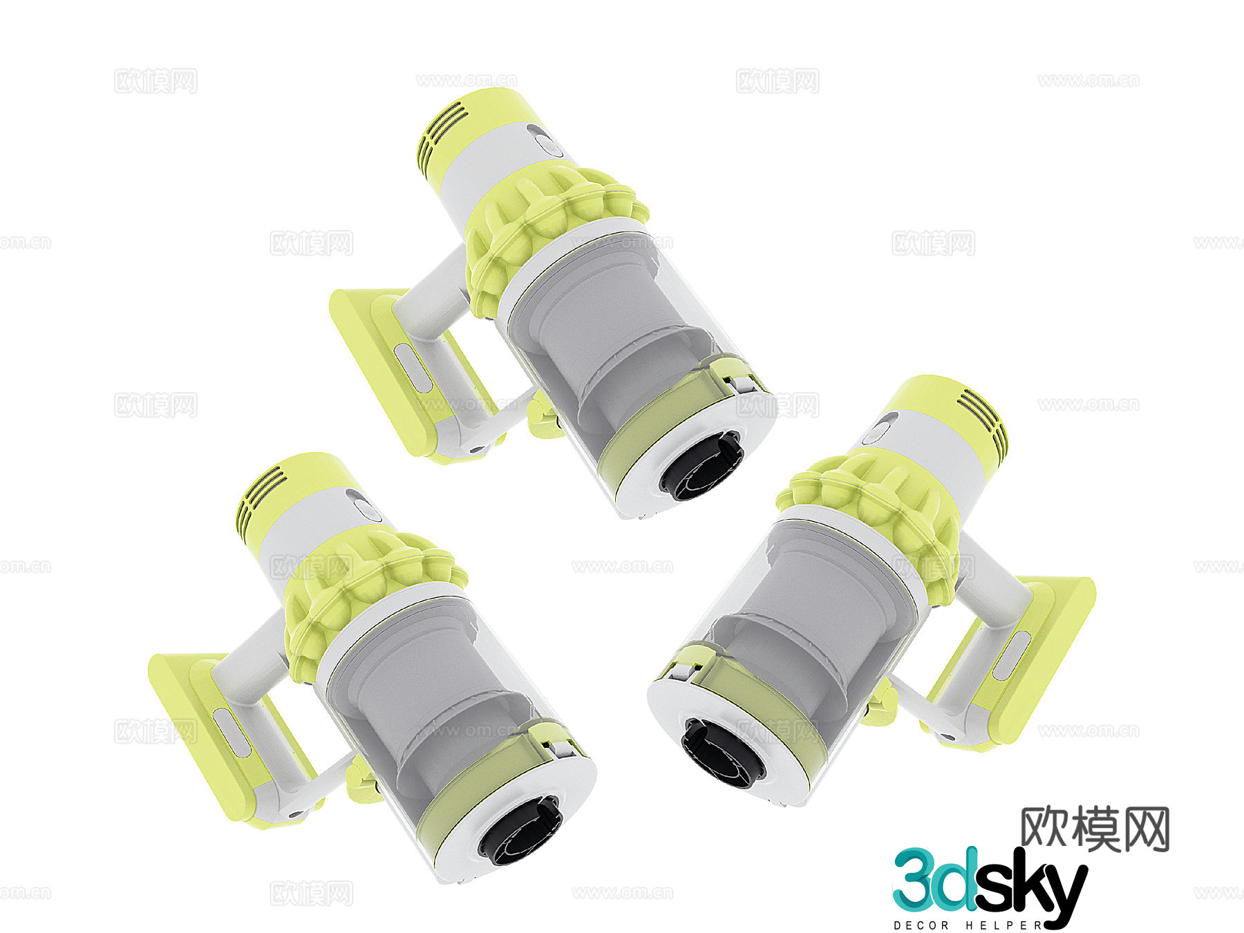 Household appliances handheld vacuum cleaner 3d model