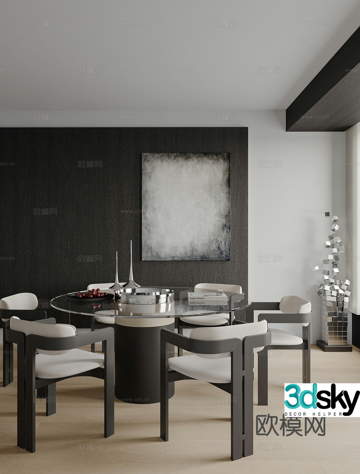 Modern restaurant 3d model