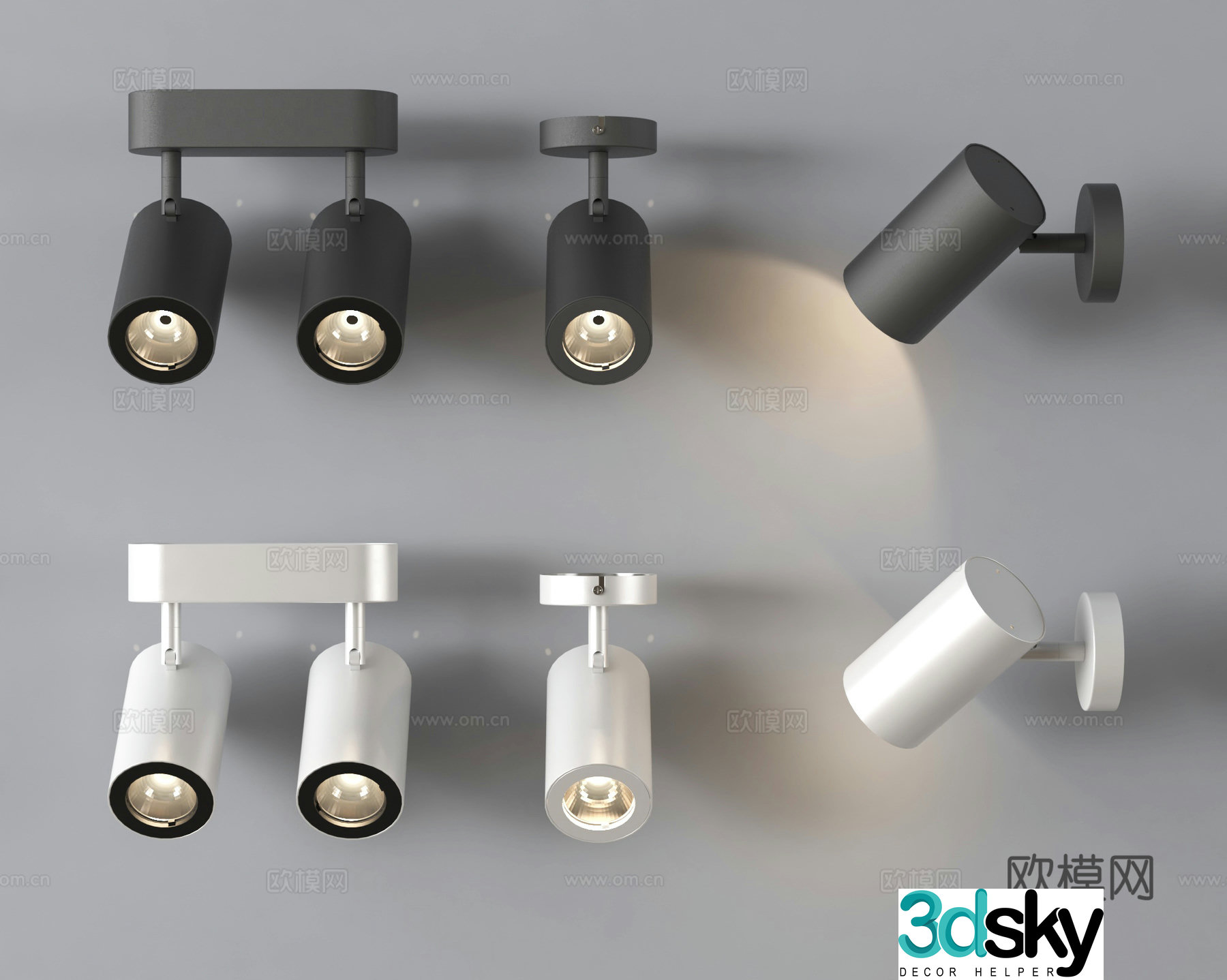 spotlight downlight 3d model