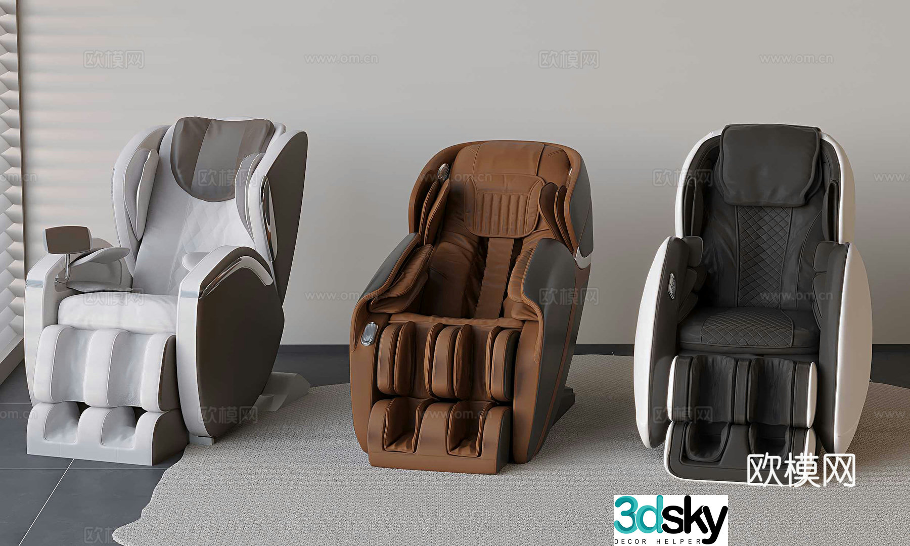 Massage chair 3d model