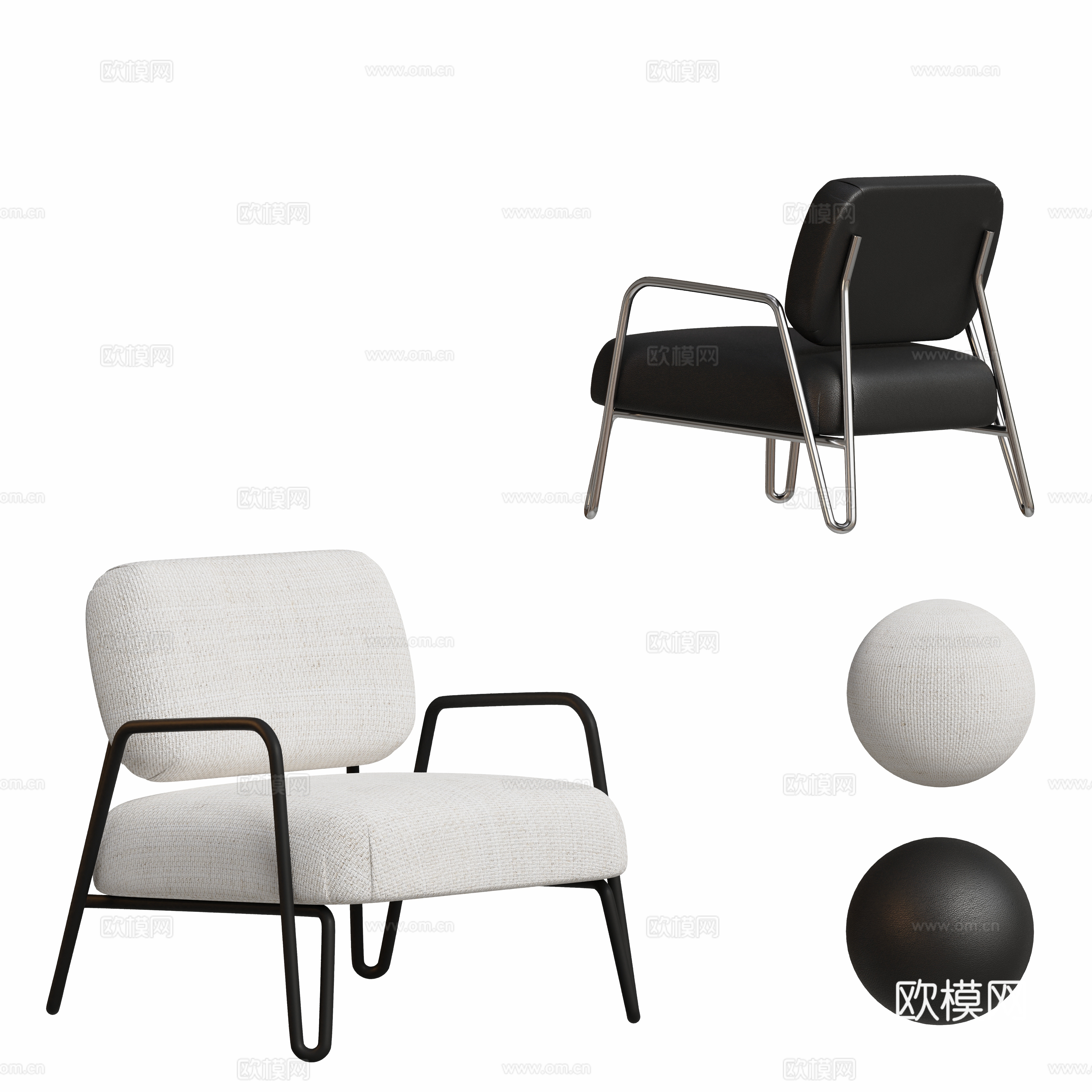 Modern lounge chair 3d model
