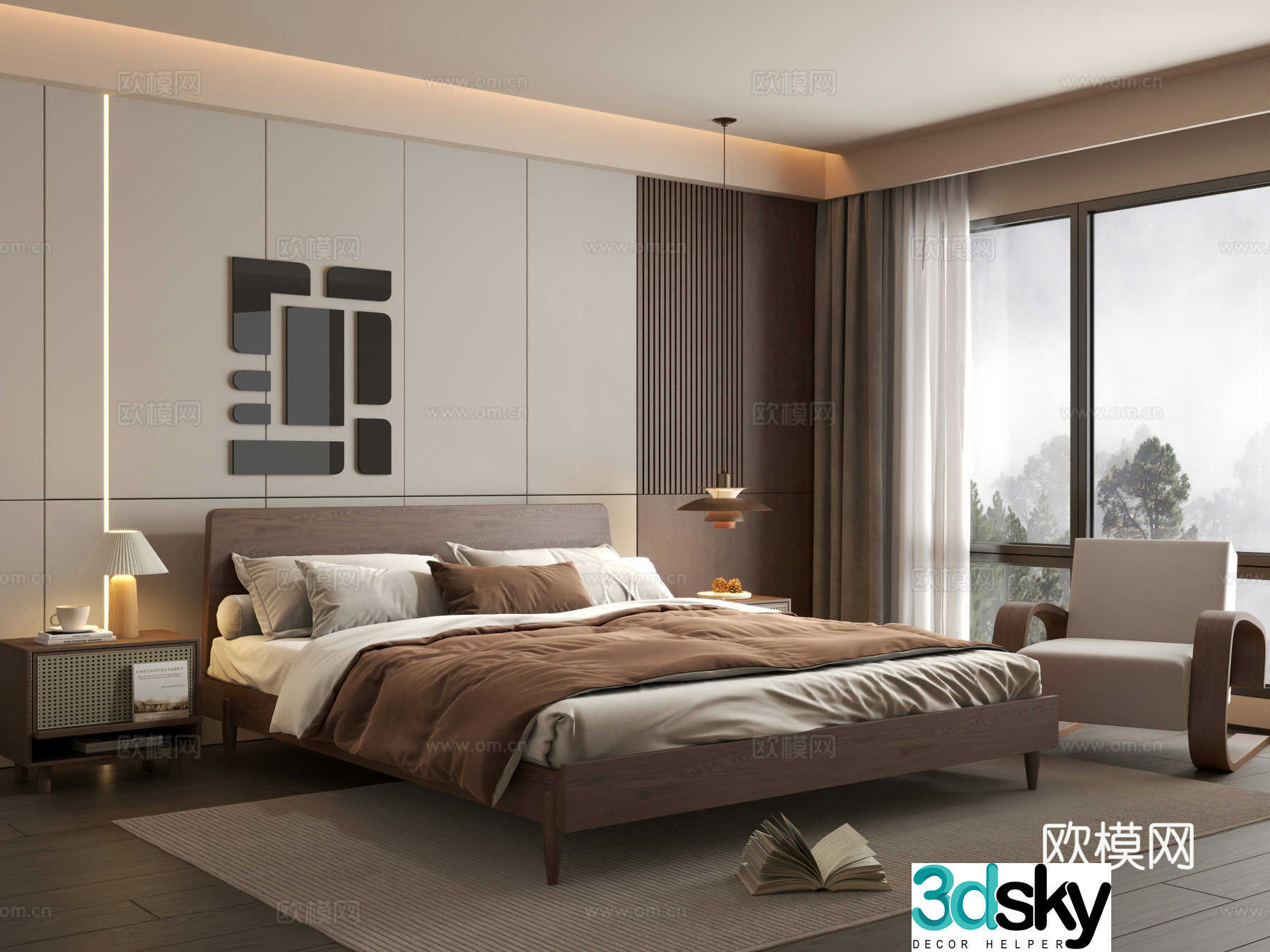 Medieval style bedroom second bedroom 3D model