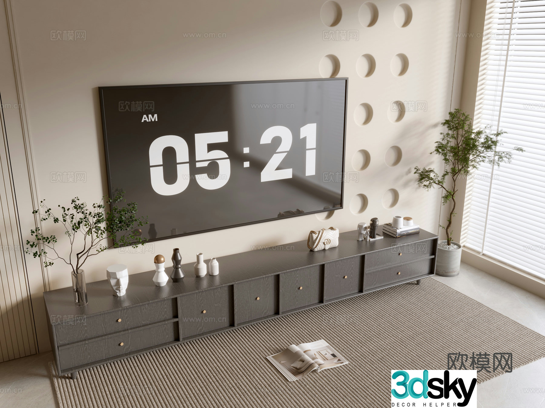 Modern TV cabinet 3d model