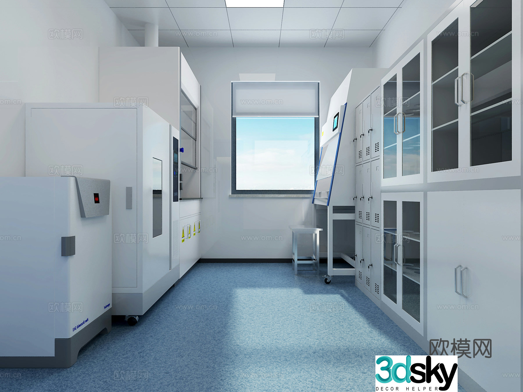 Modern laboratory 3d model