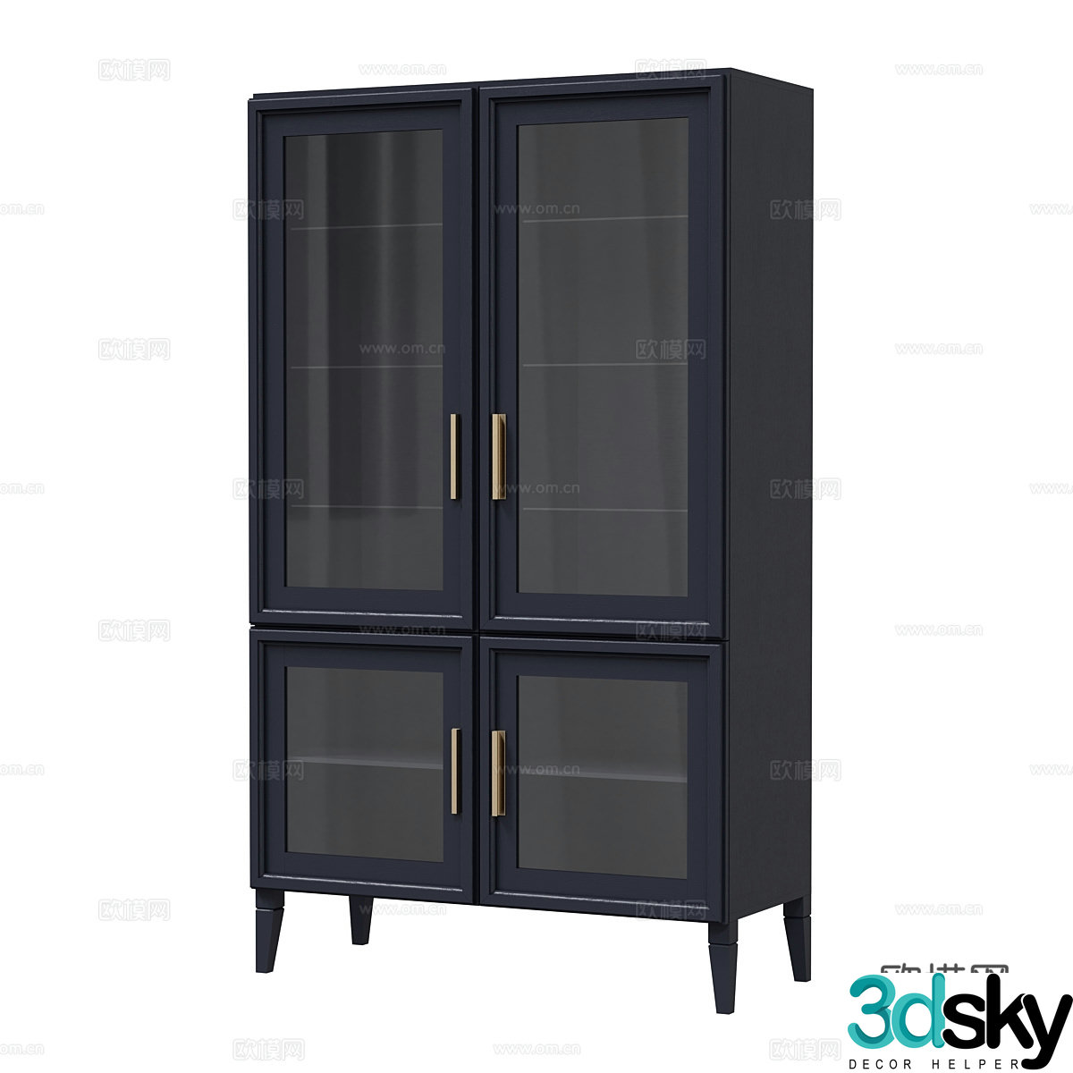 Modern wine cabinet 3d model