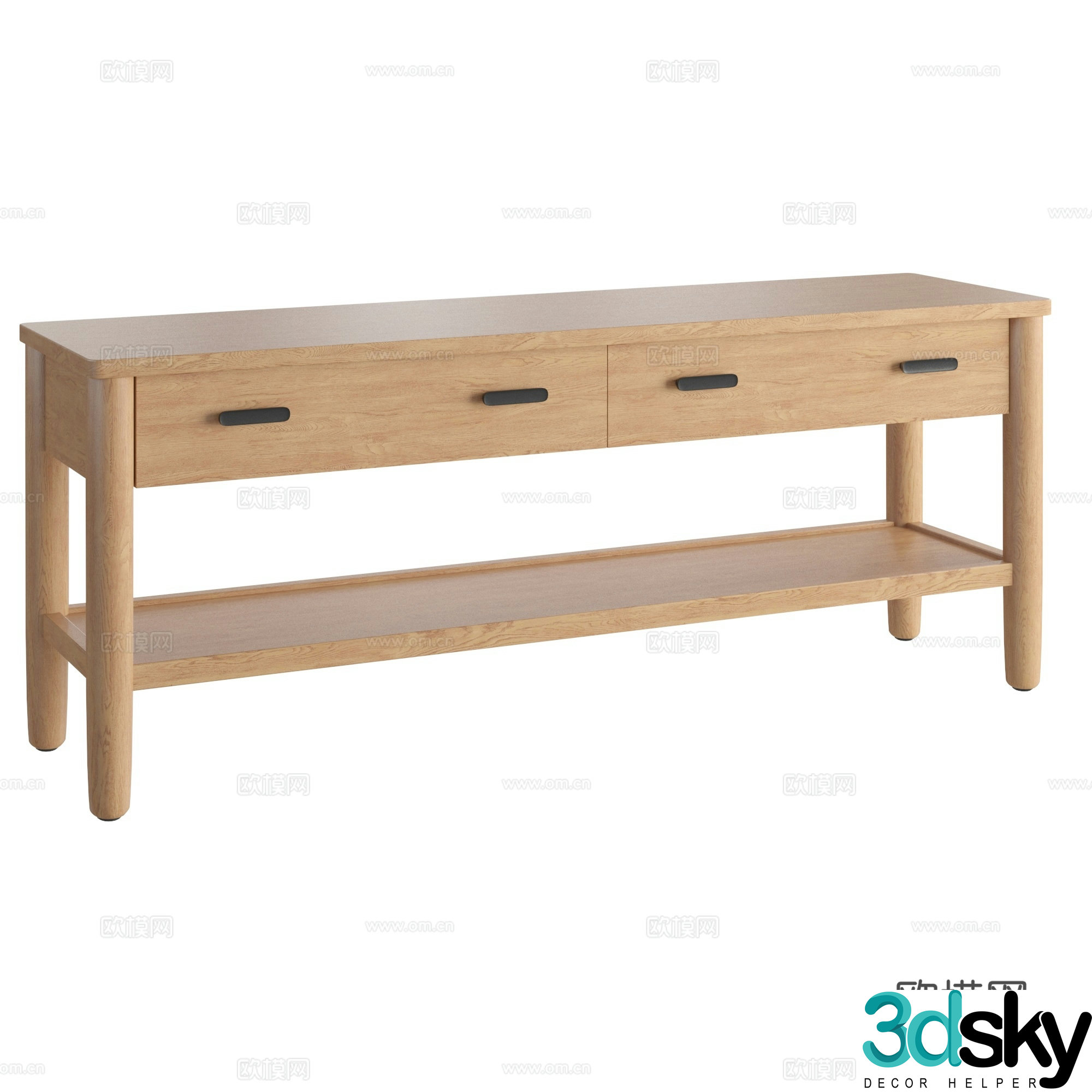 Hargrove Nordic Entrance Cabinet Side Cabinet 3D Model