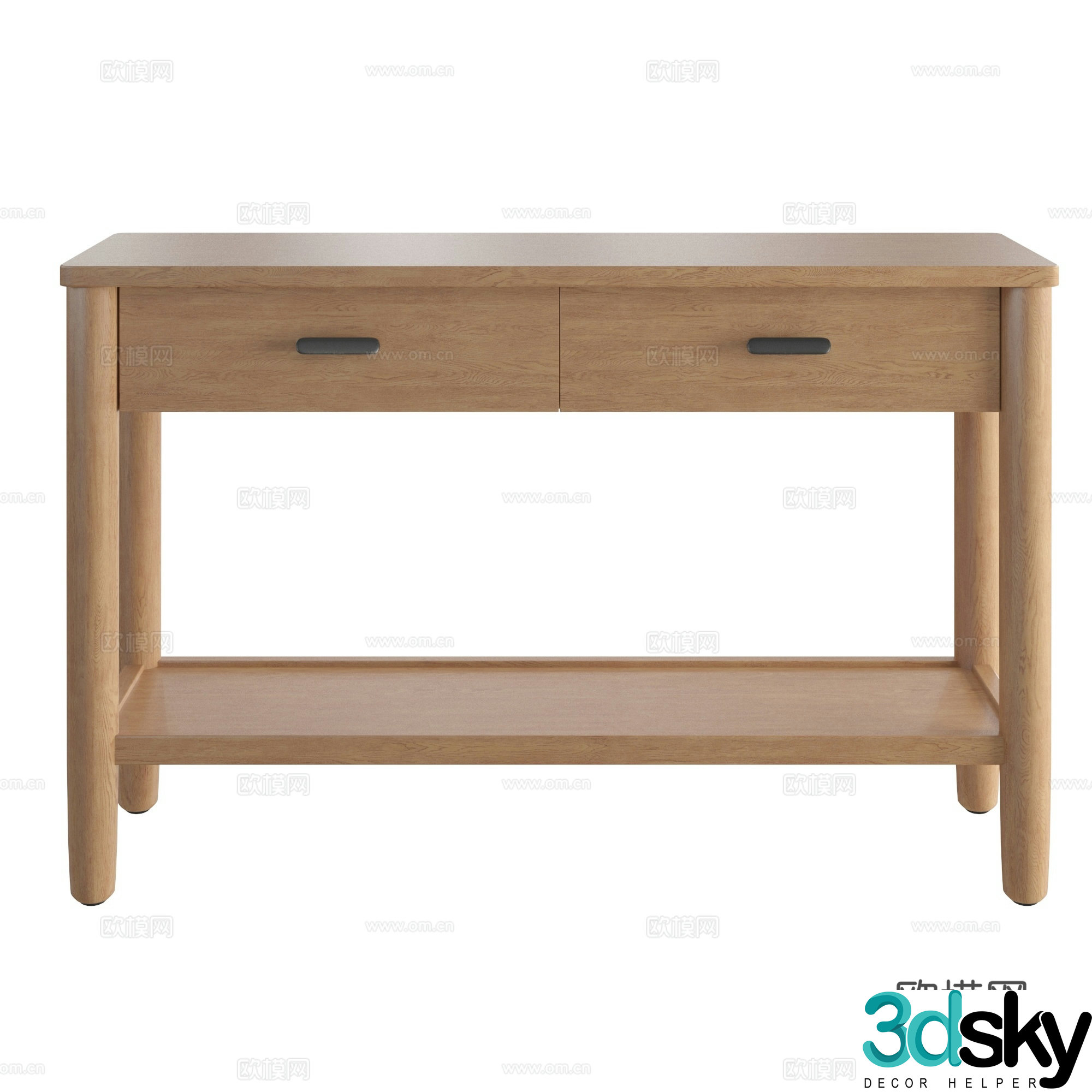 Hargrove Nordic Entrance Cabinet End View Cabinet Side Cabinet 3D Model