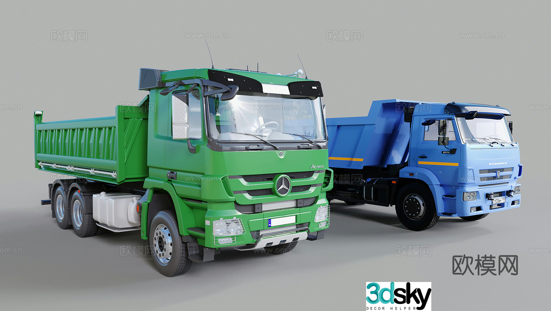 Modern engineering vehicle truck truck 3d model