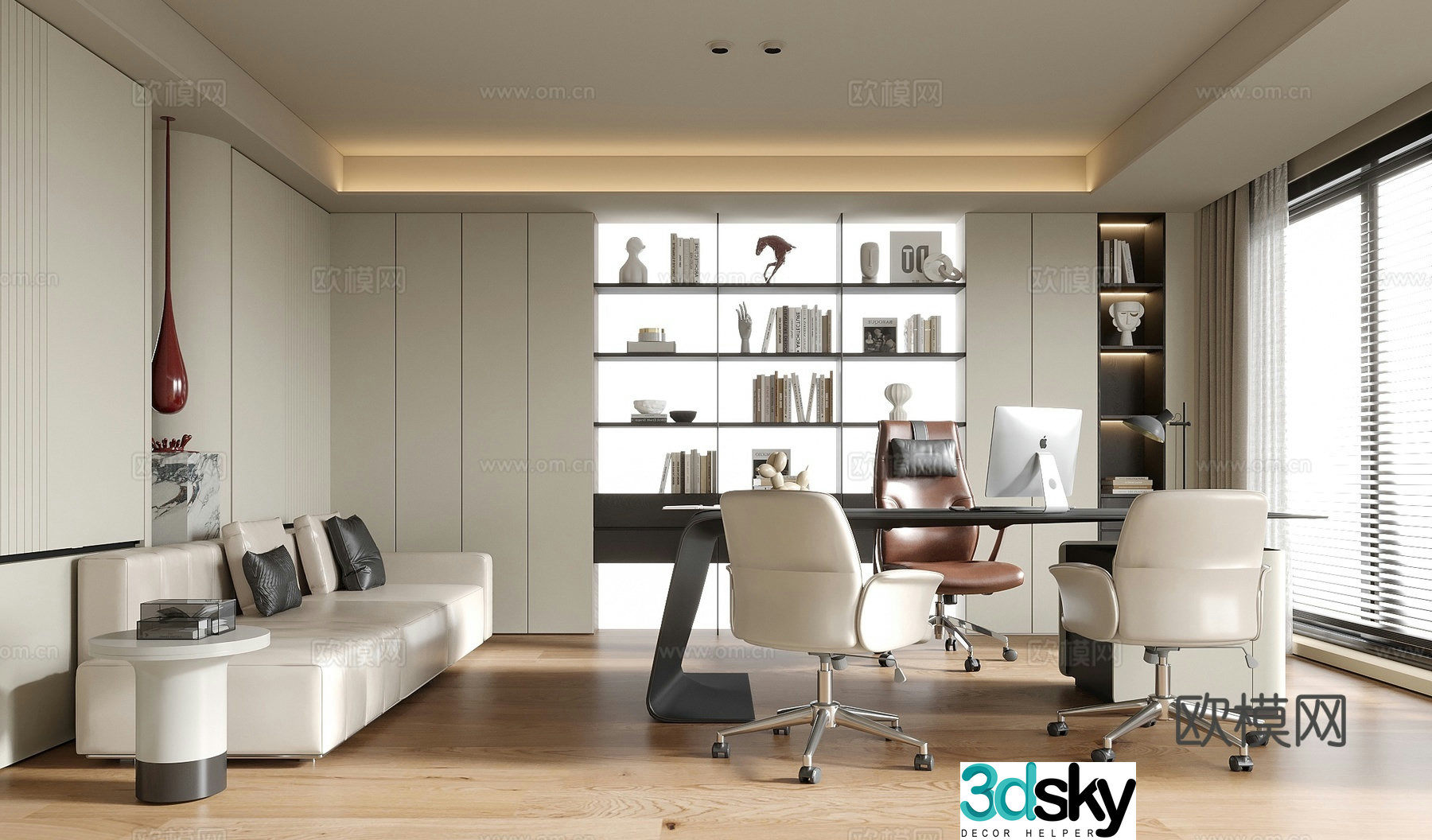 Modern general manager office 3d model