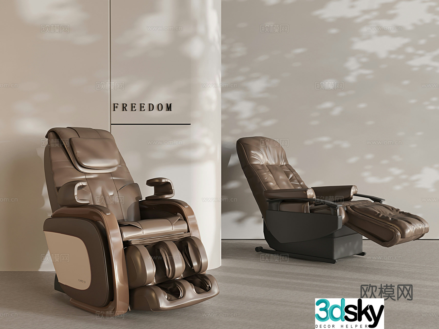 Massage chair 3d model