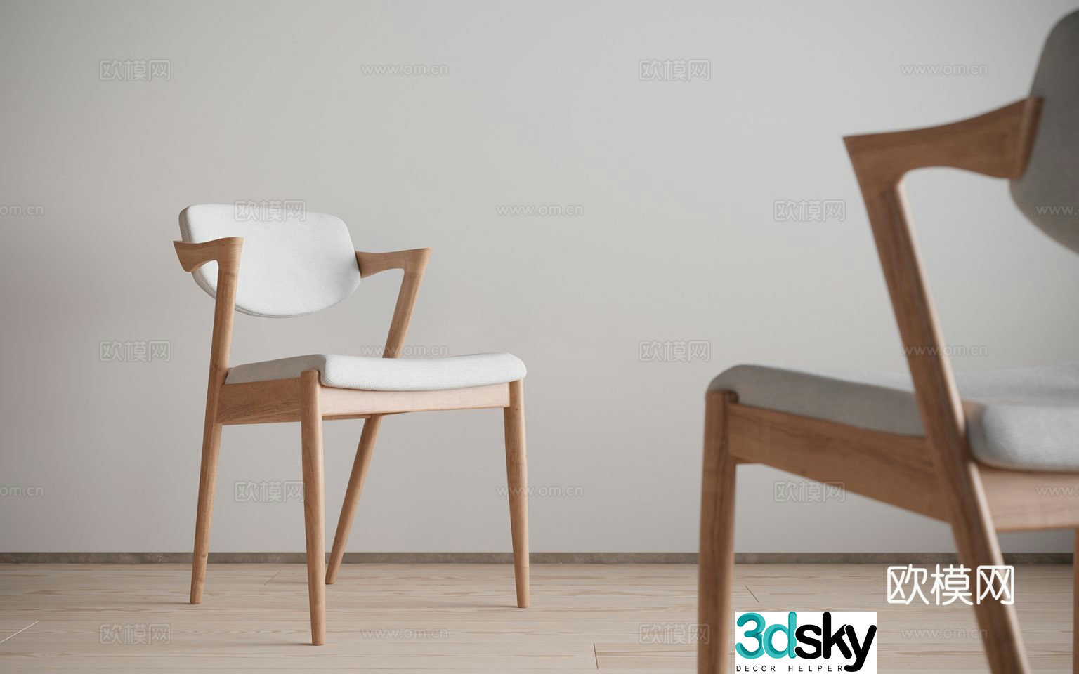 N42 single chair dining chair 3d model