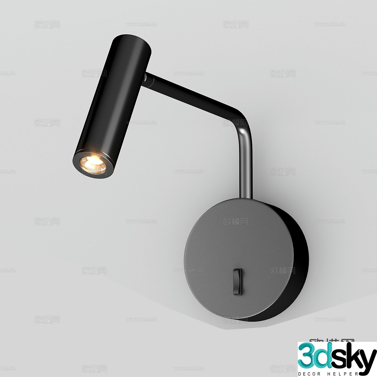Simple wall lamp bedside wall lamp 3d model