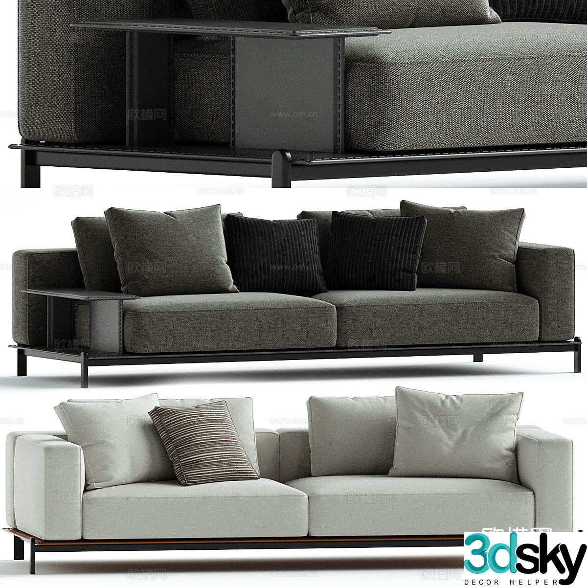 Modern love sofa 3d model