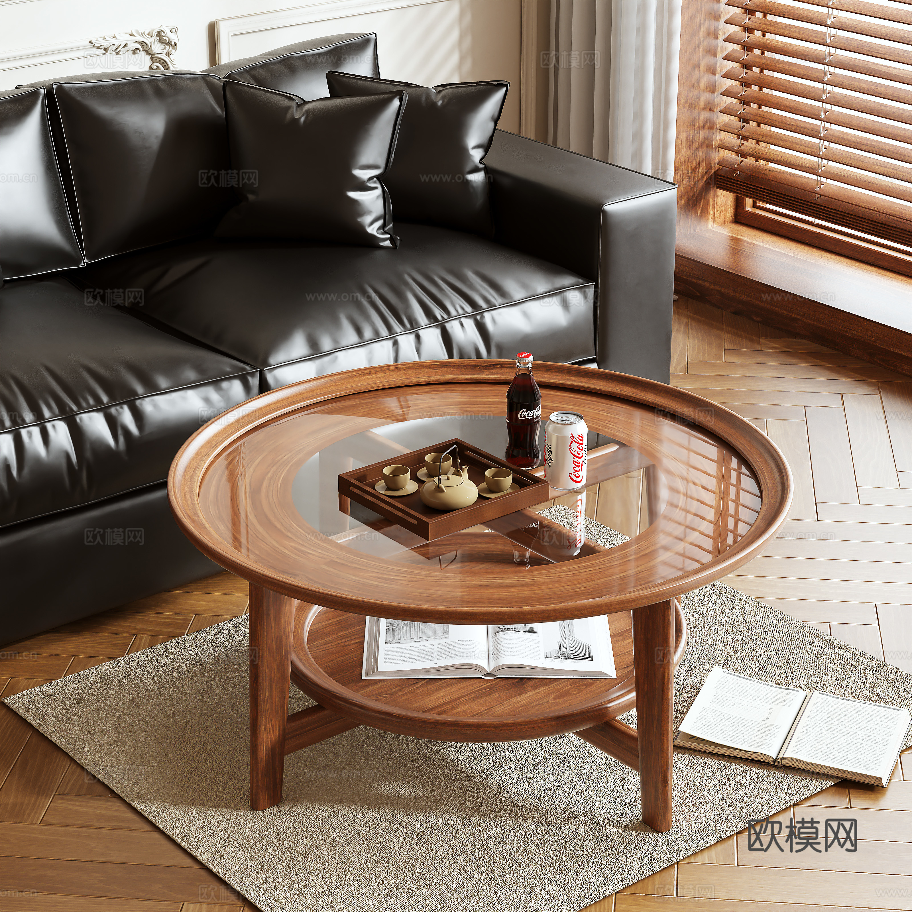 Medieval style coffee table 3D model
