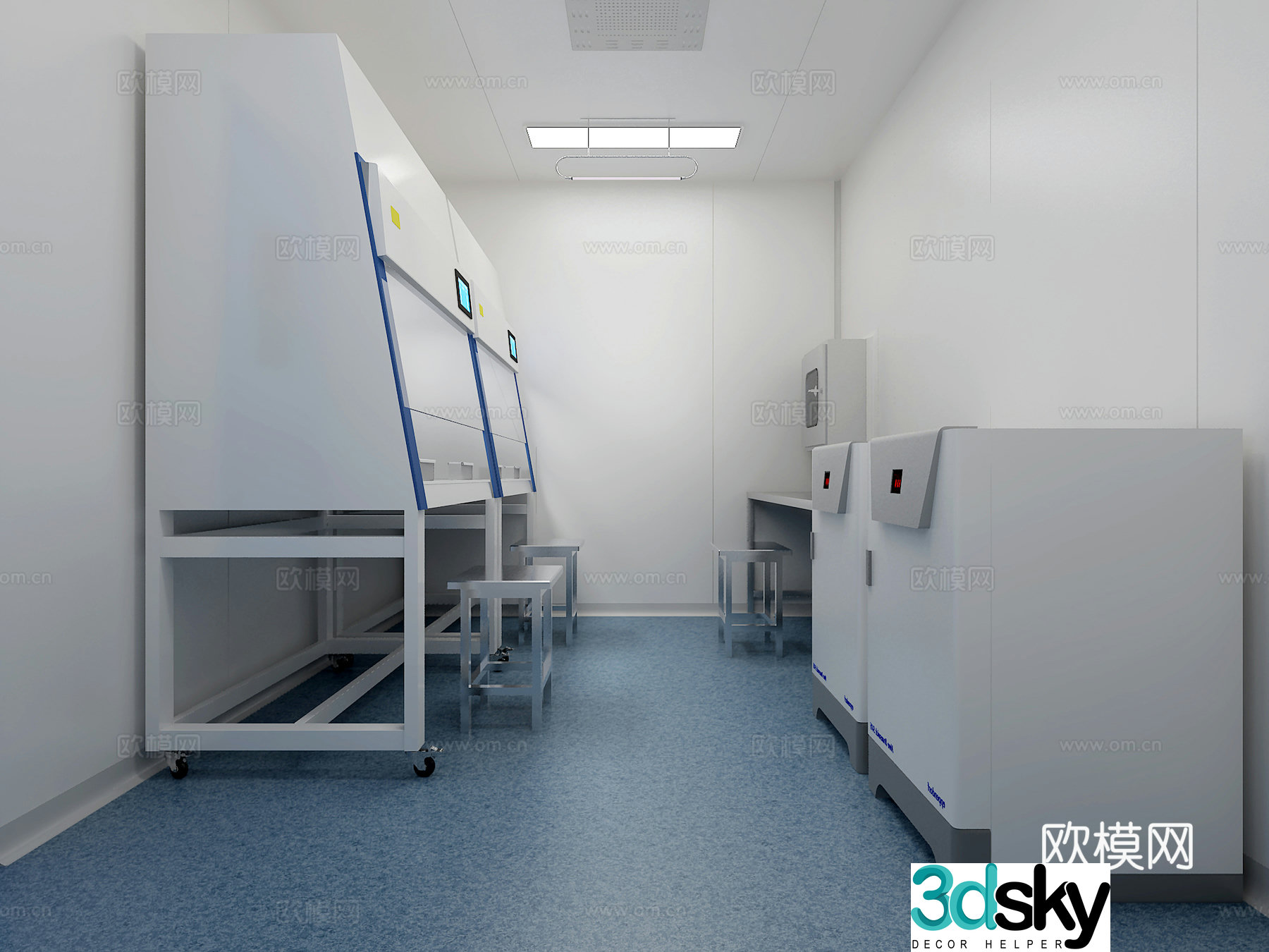 Modern laboratory 3d model