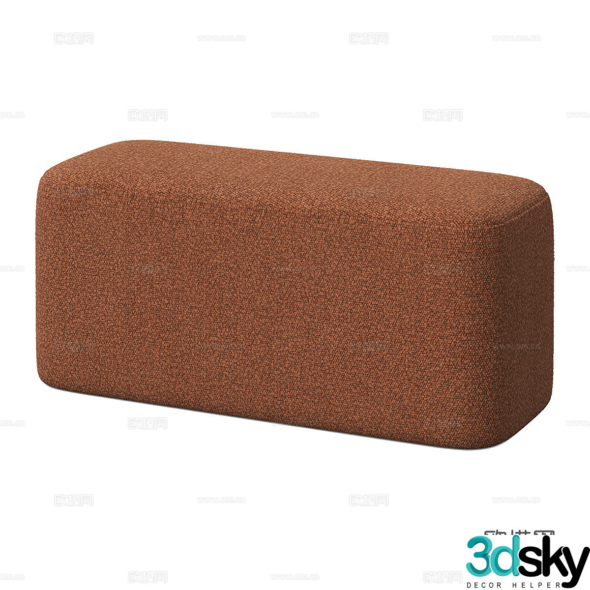 Stool sofa stool shoe changing stool footrest 3D model
