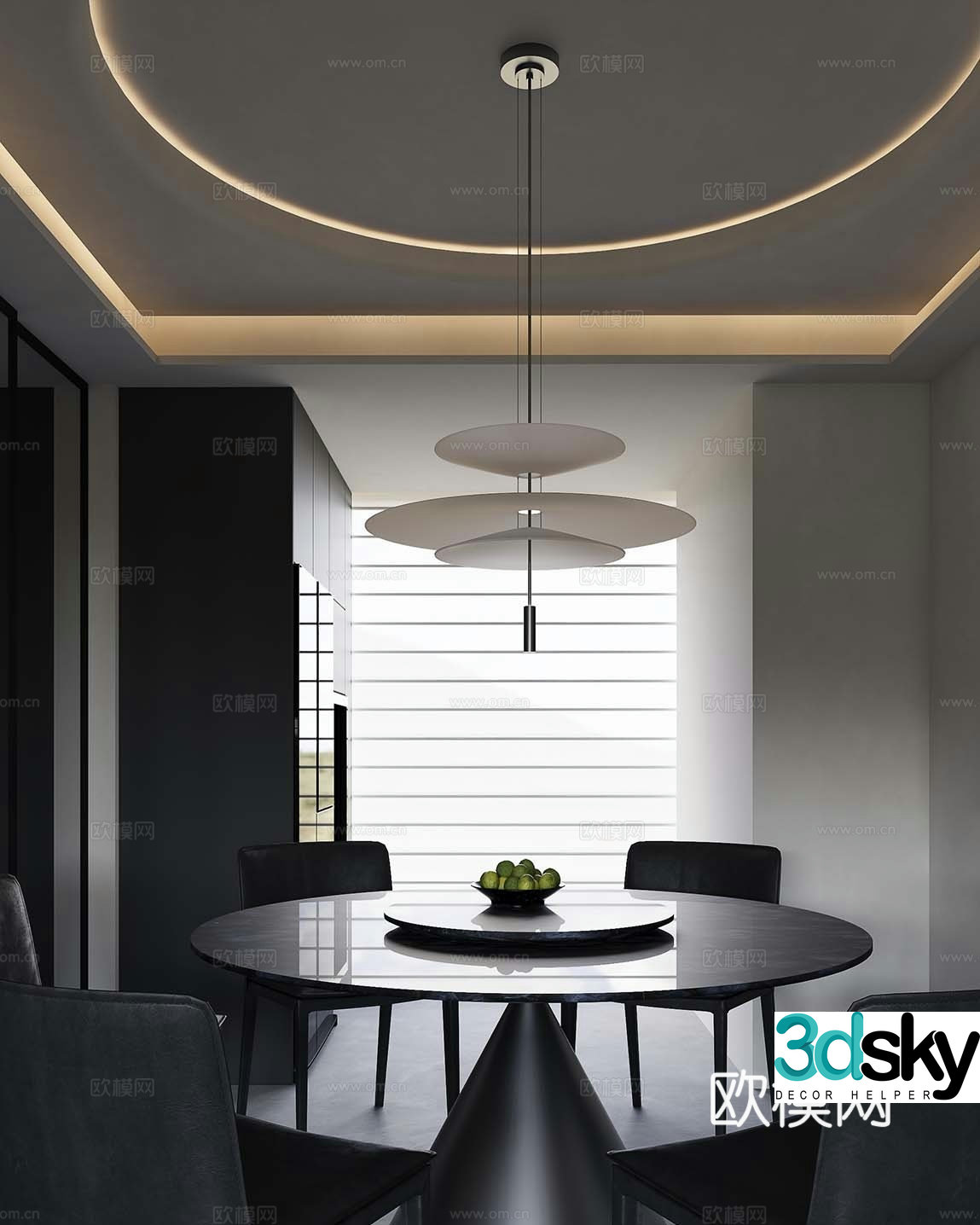 Modern restaurant 3d model