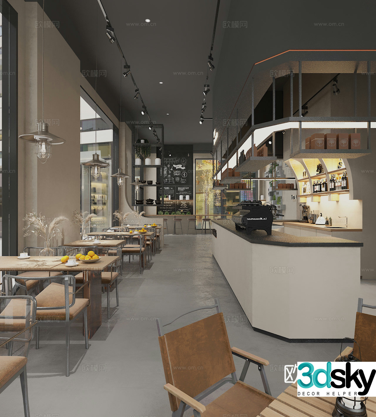Wabi Sabi coffee shop 3d model
