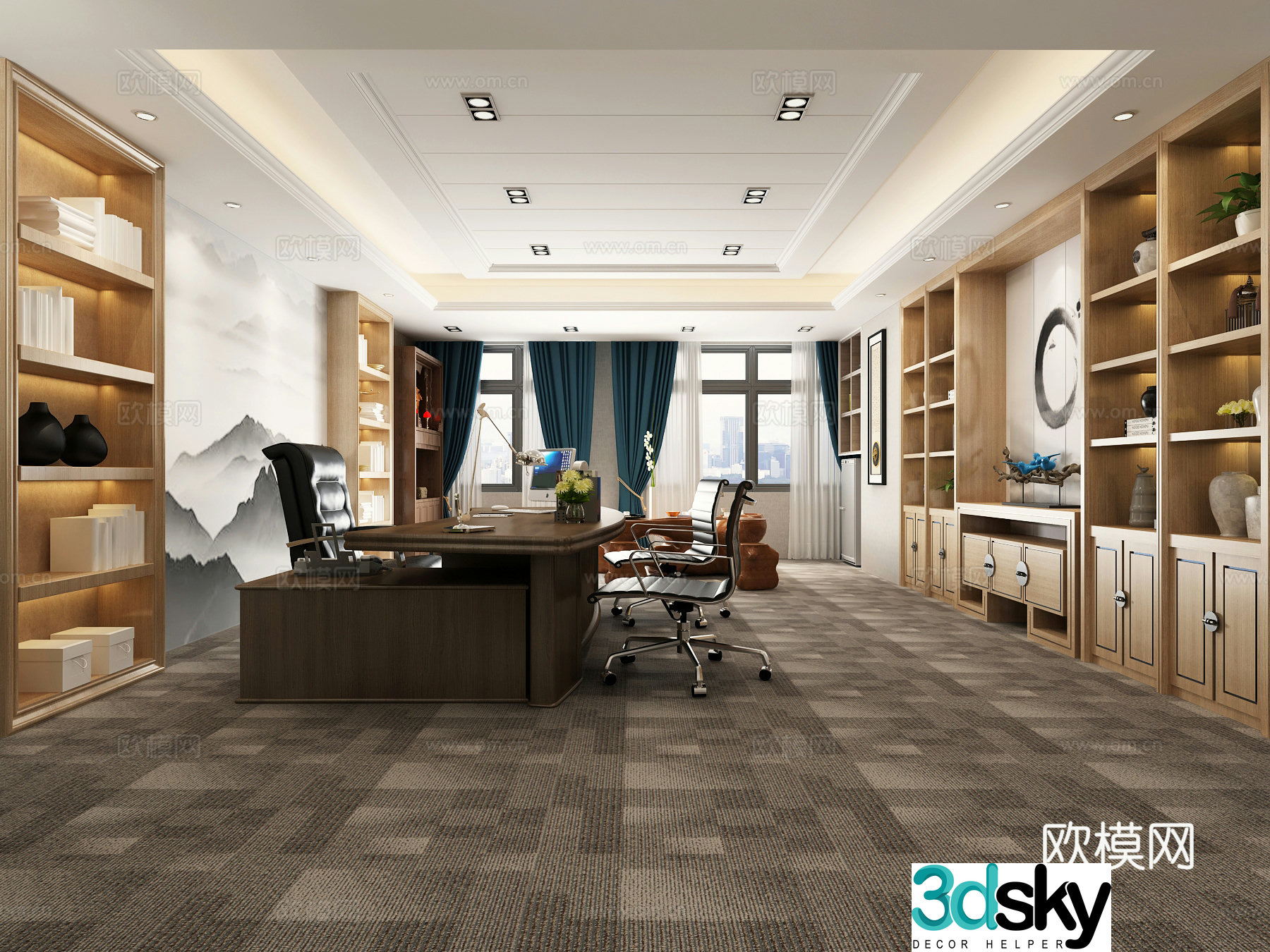 General Manager’s Room Chairman’s Room 3D model