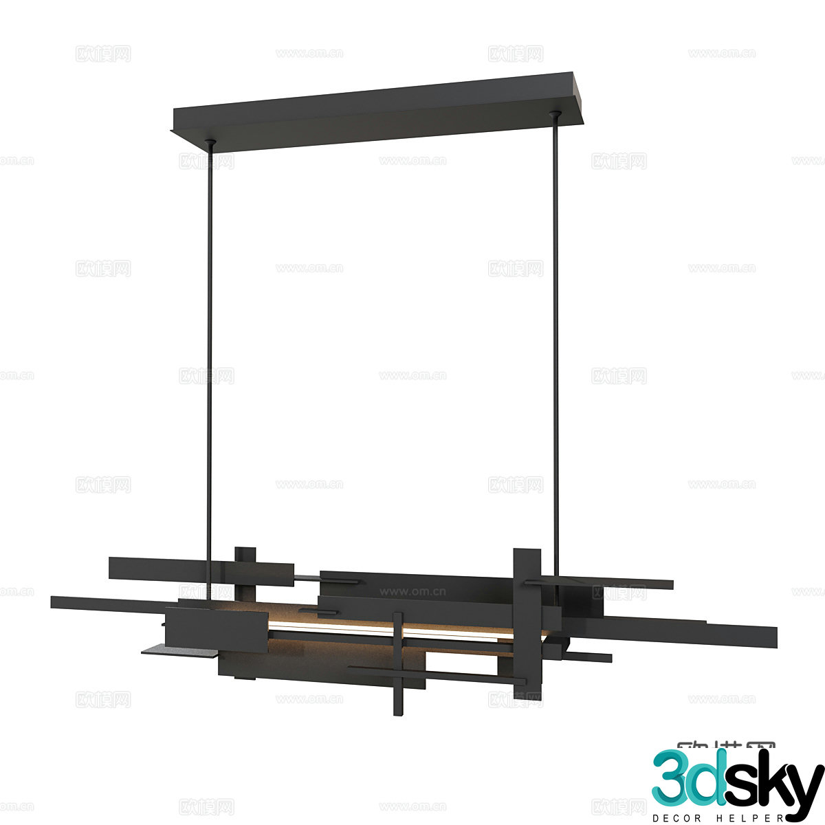 Creative chandelier hall chandelier 3d model