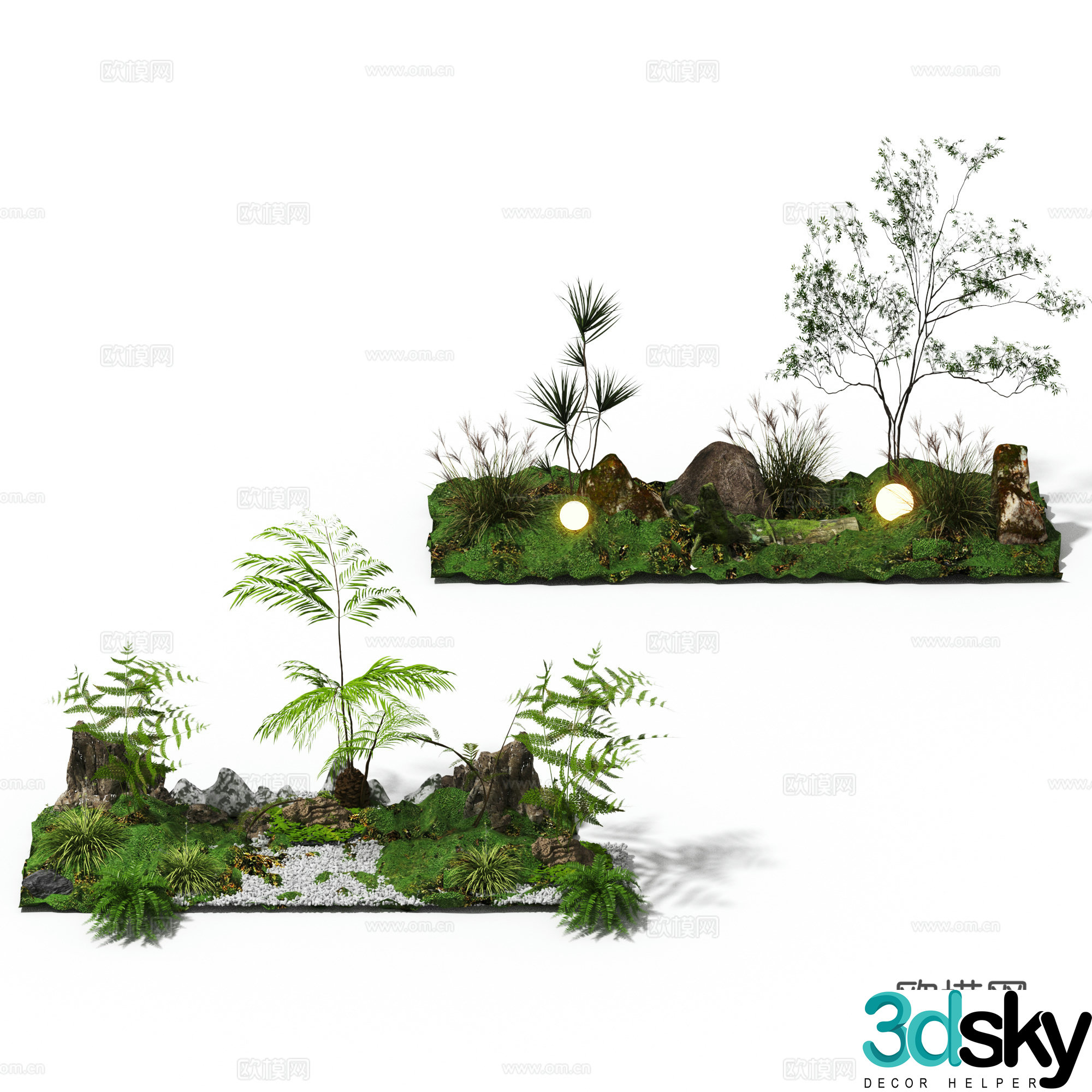 Plant landscaping plant pile 3d model