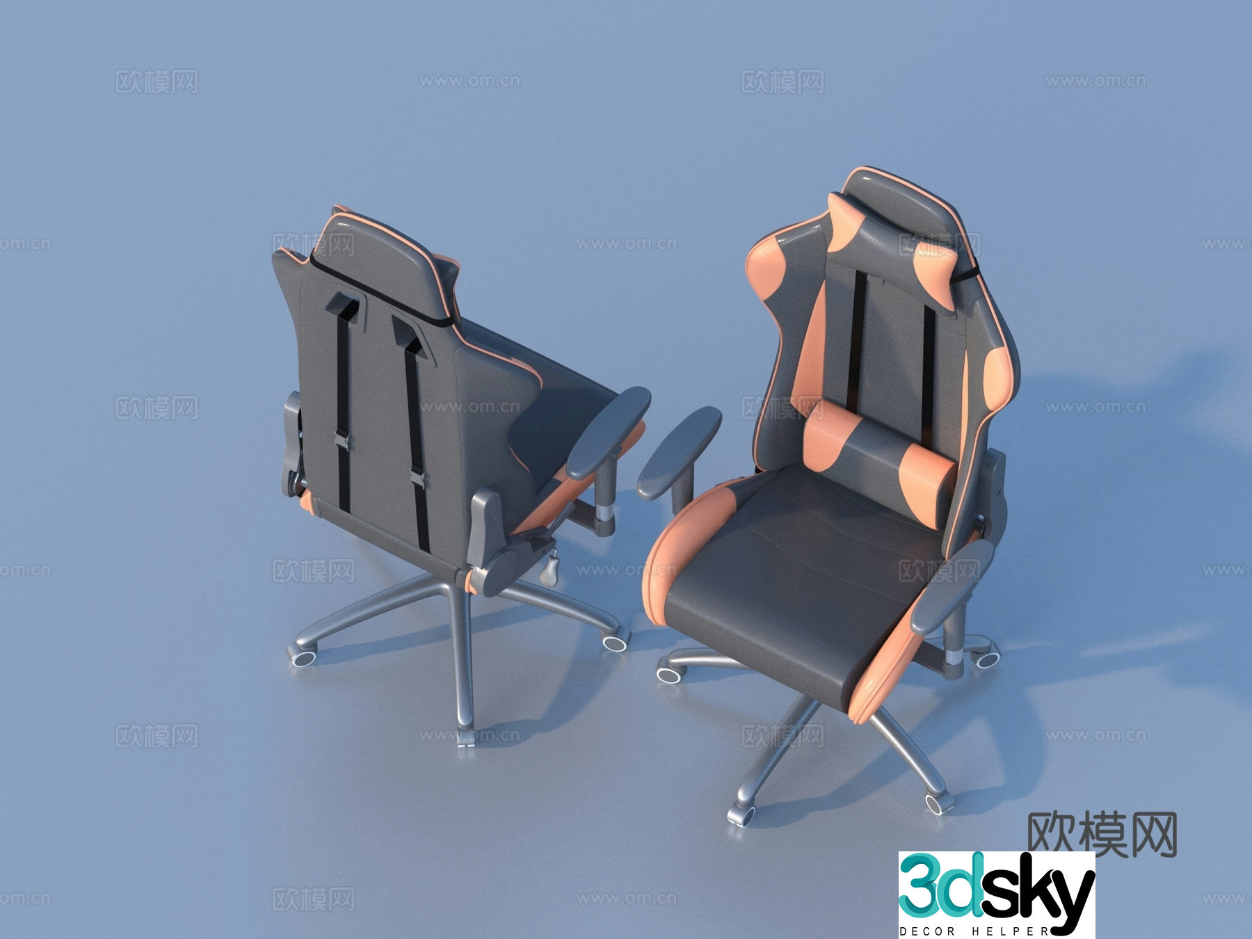 Office chair gaming chair boss chair 3d model