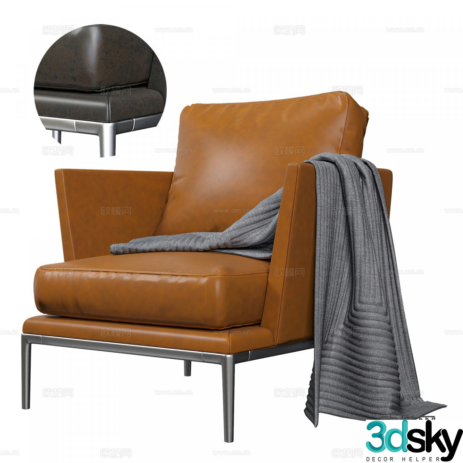 BB Italia Italian chair leisure chair 3d model