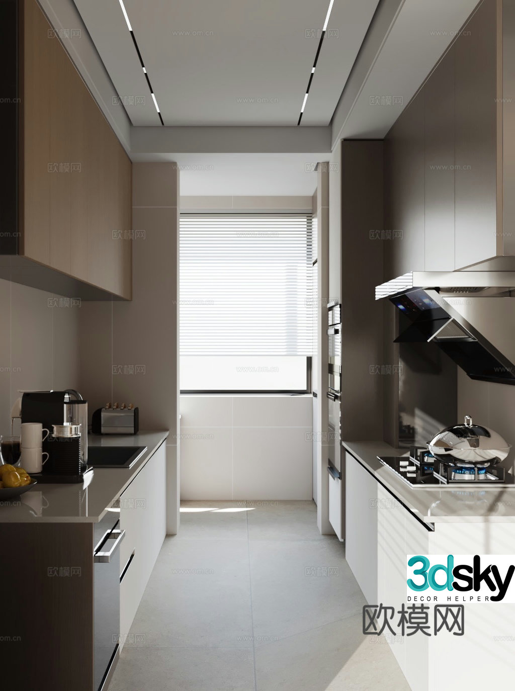 Modern kitchen 3d model