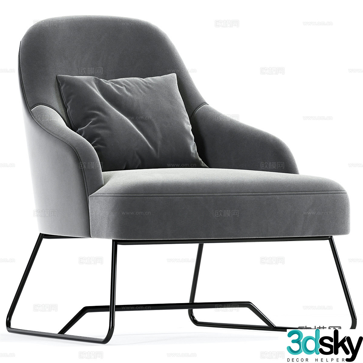 Sofa chair leisure chair 3d model