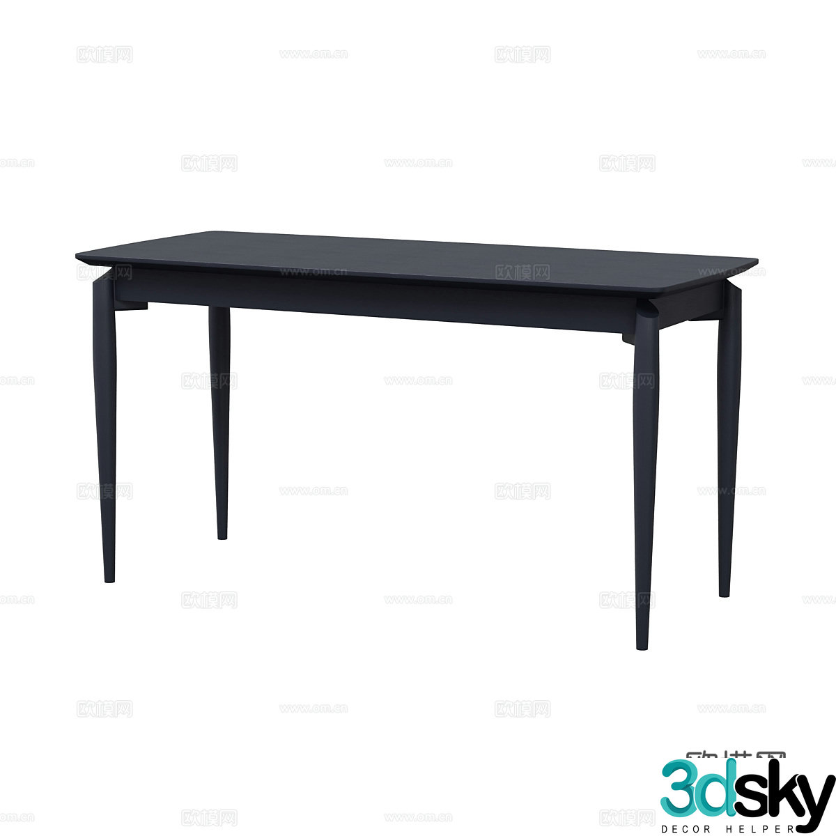 Bar dining table minimalist dining table 3d model
