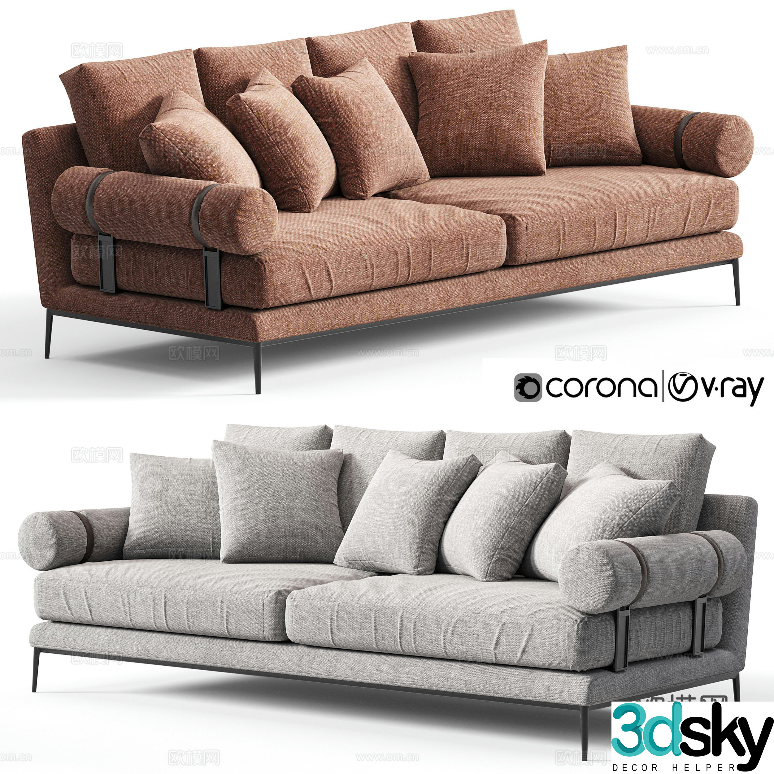B&B ITALIA loveseat 3d model
