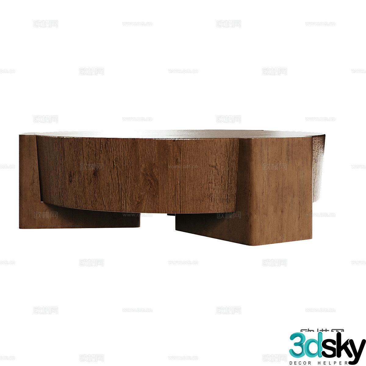 Nordic coffee table special shaped coffee table 3d model