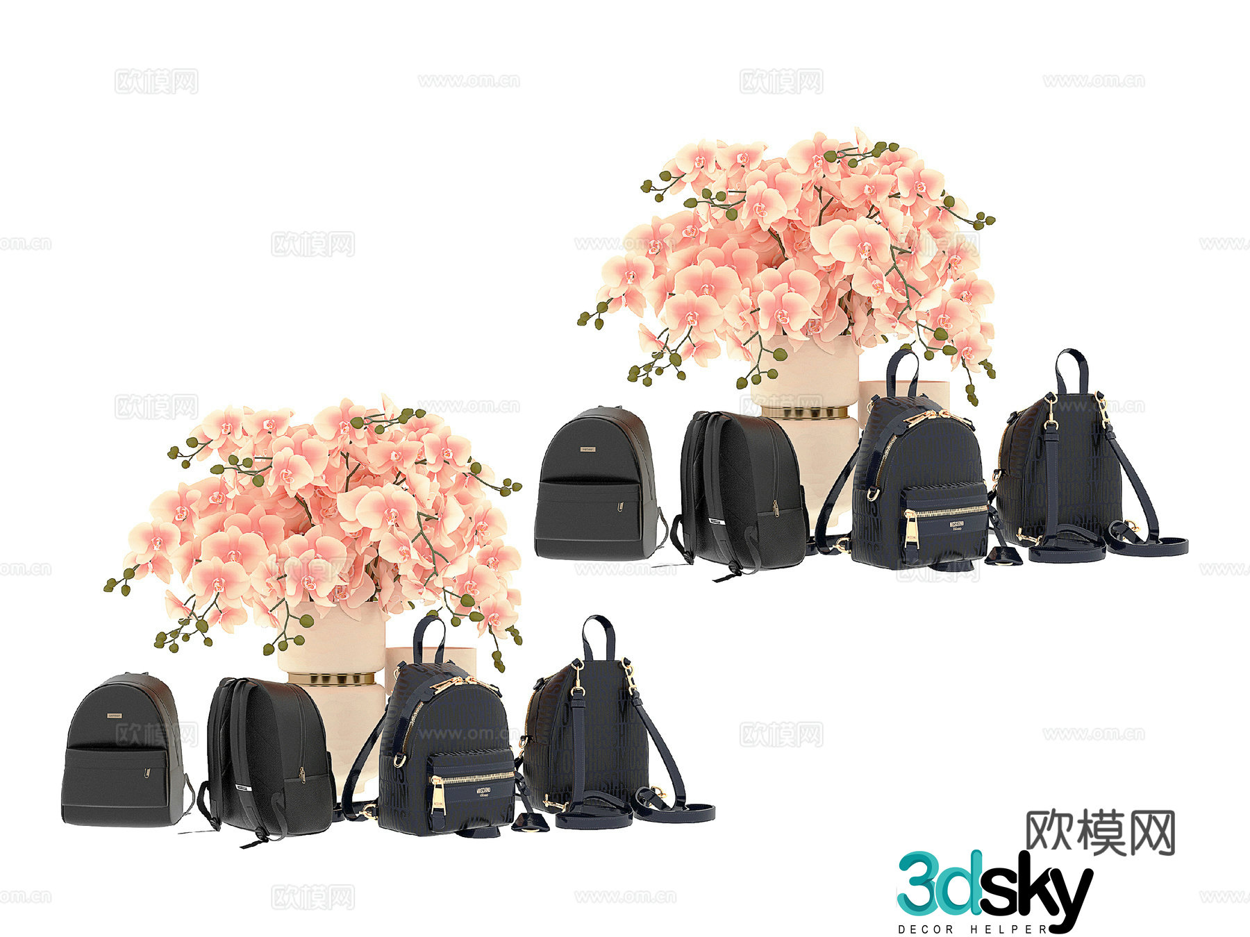 backpack vase 3d model