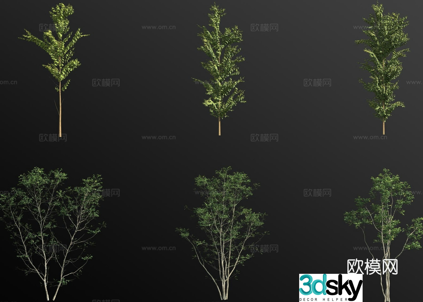 Landscape tree small tree trees arbor 3d model