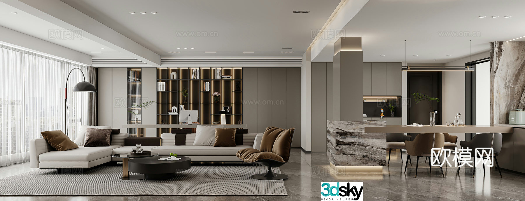 Italian restaurant 3d model