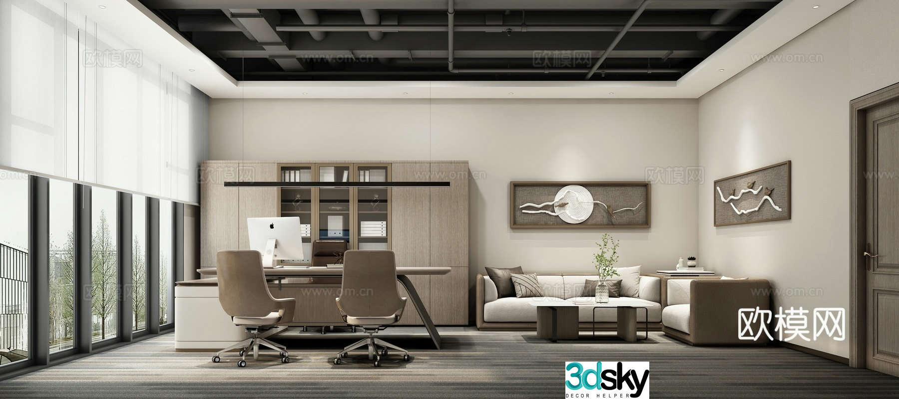 General Manager’s Room Chairman’s Room 3D model