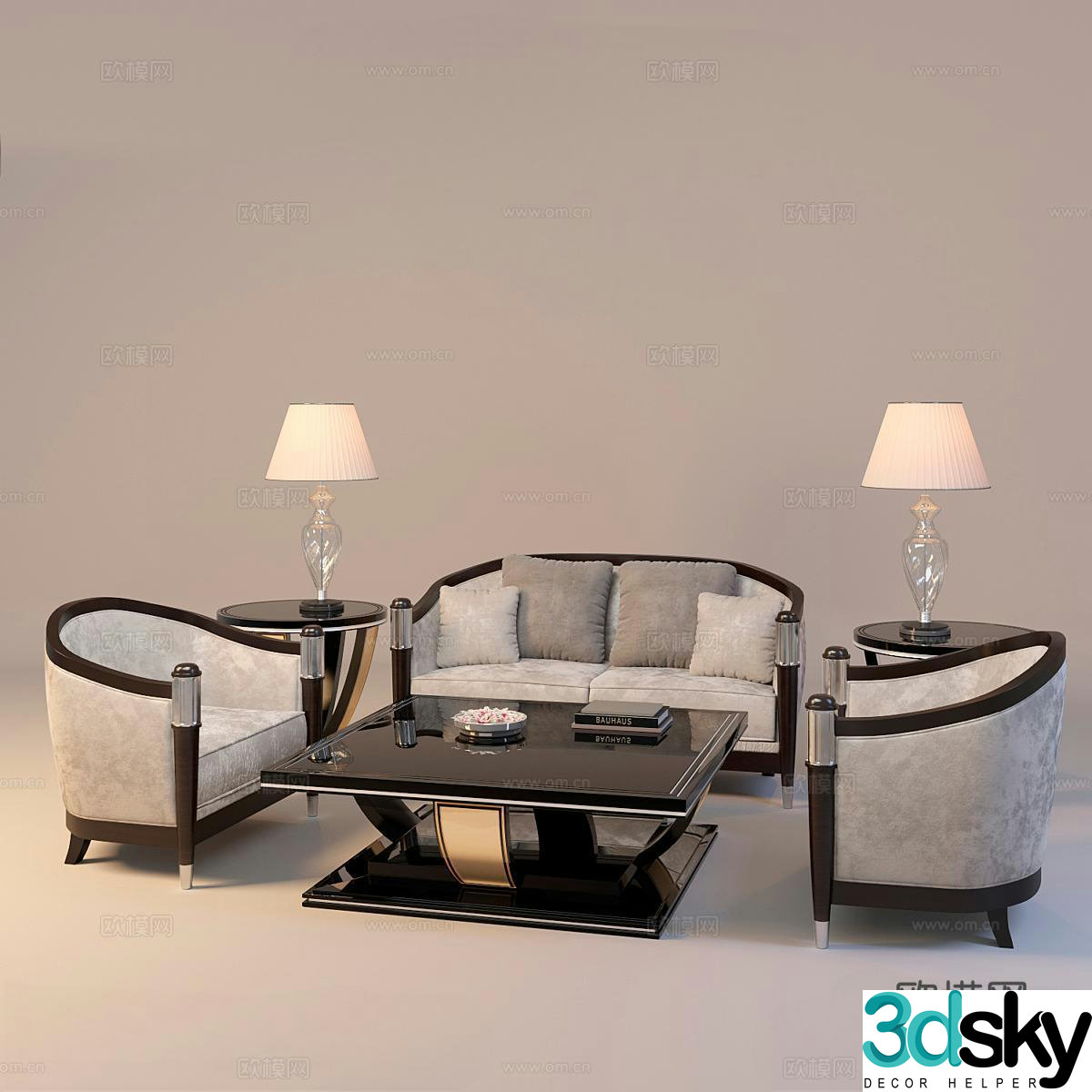 MARINER European style modular sofa 3d model