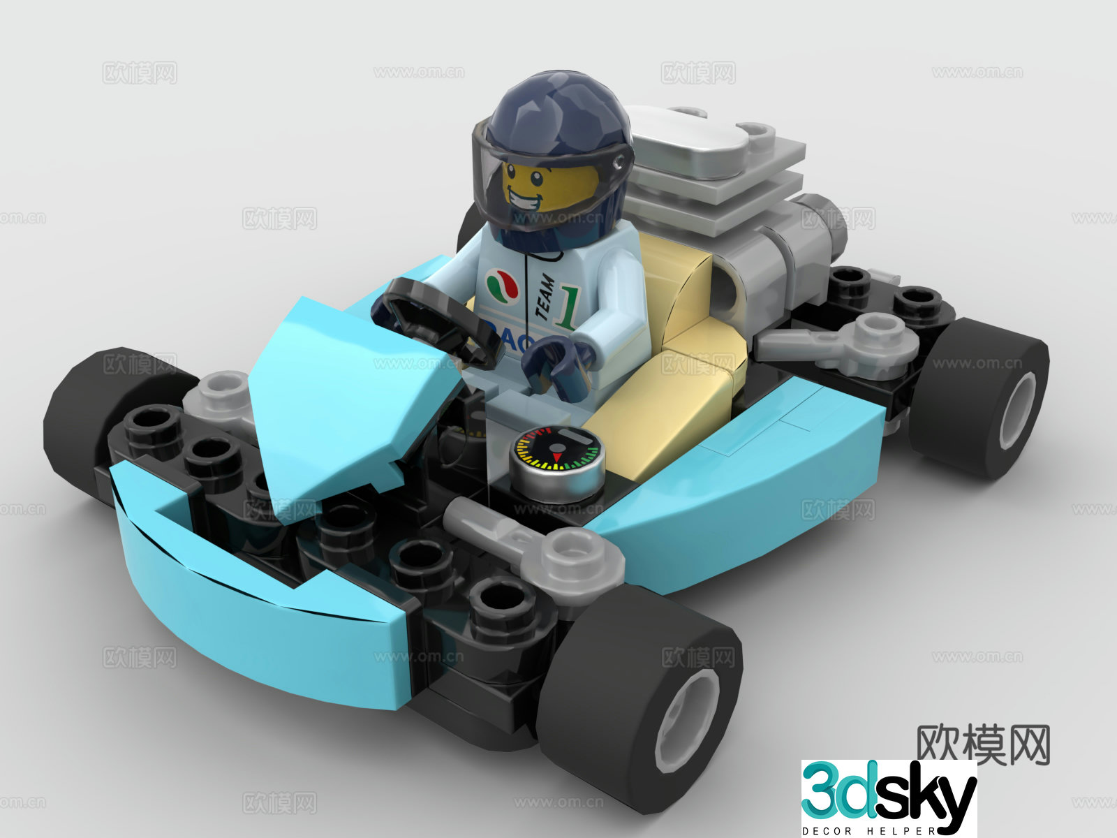 LEGO LEGO toys building block kart racing 3d model