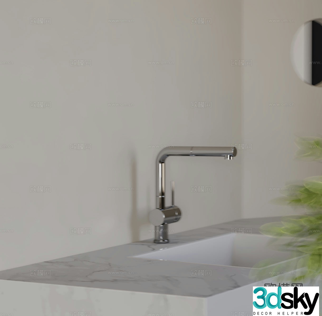Modern sink sink 3d model