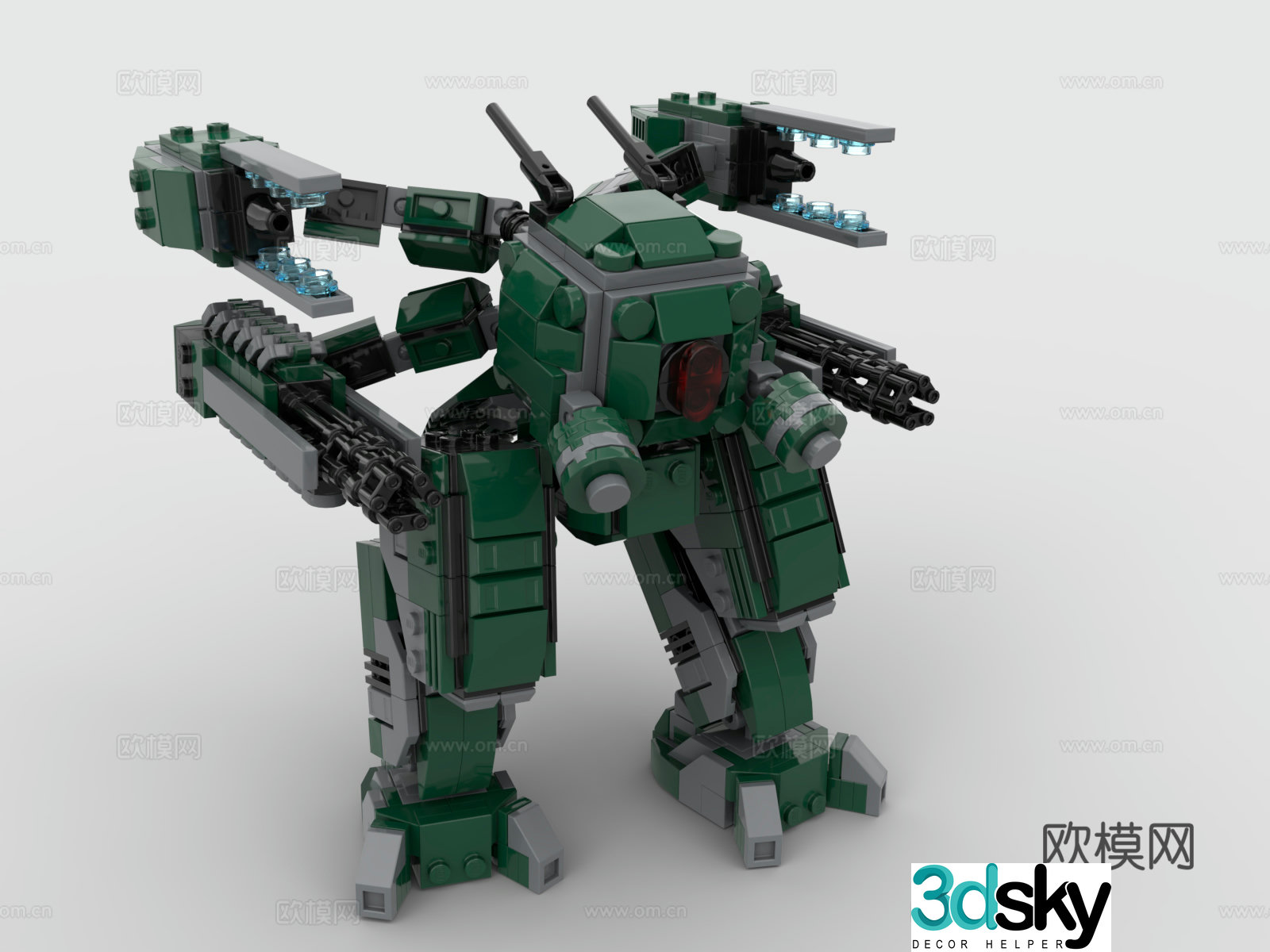 LEGO LEGO toys building blocks Gundam robot battle robot heavy machine 3d model