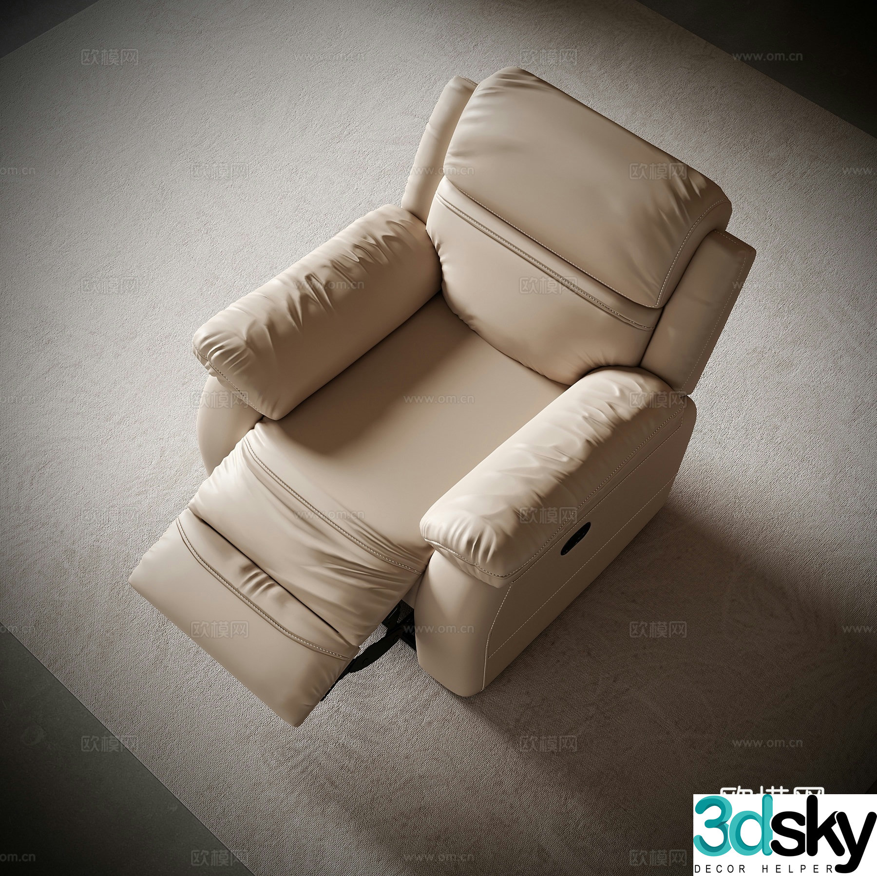 Modern massage chair massage sofa 3d model