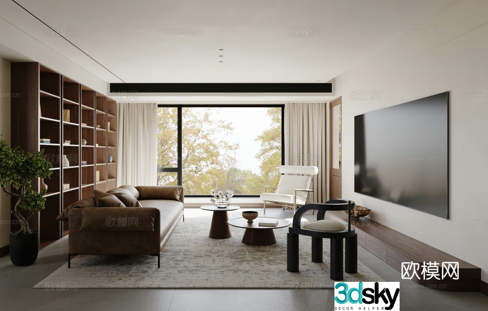 Medieval style living room 3D model